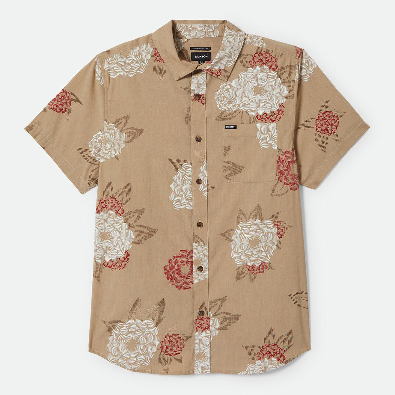 CHARTER PRINT S/S WVN - CREAM/PAINTERLY FLORAL