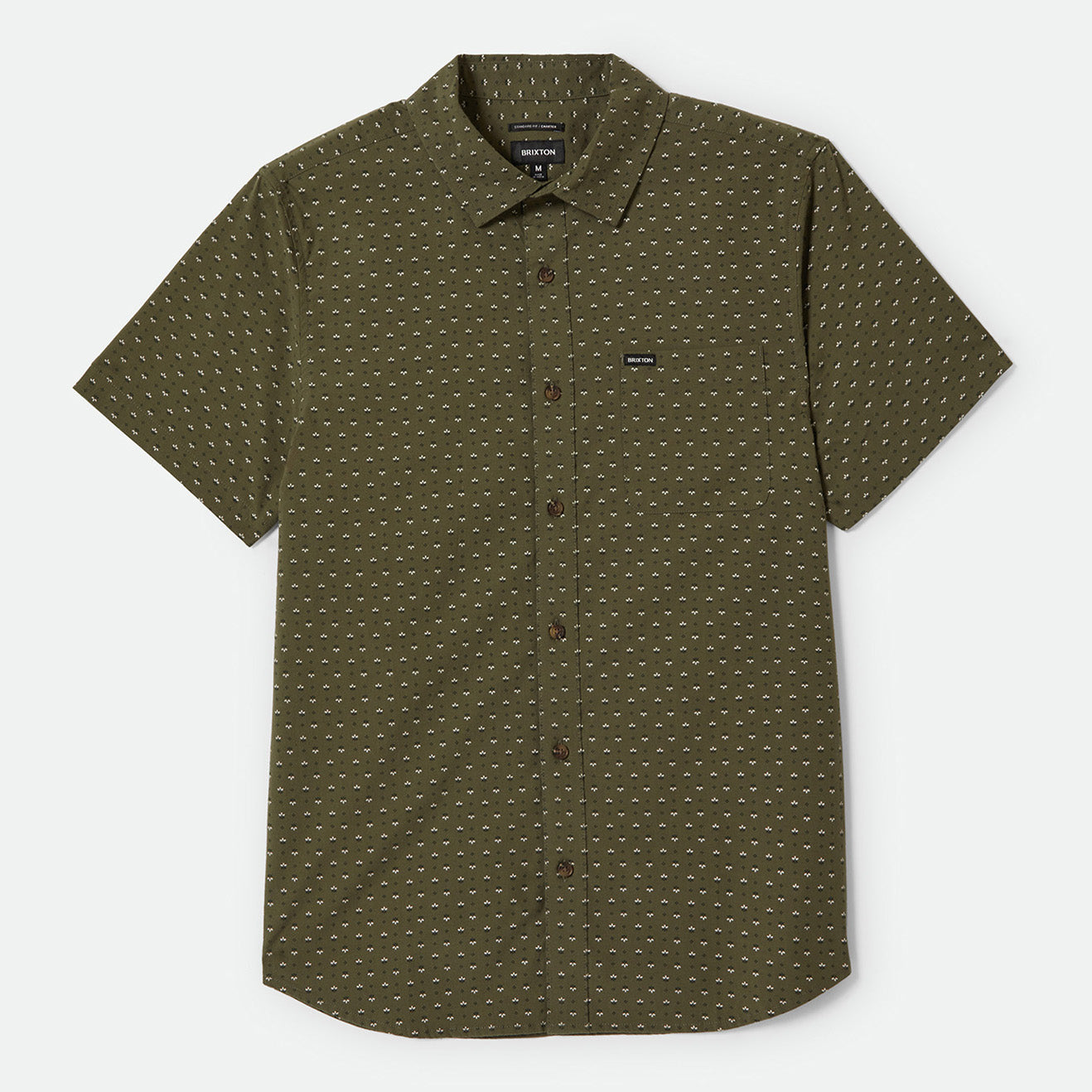 CHARTER PRINT S/S WVN - IVY GREEN/MICRO FLORAL