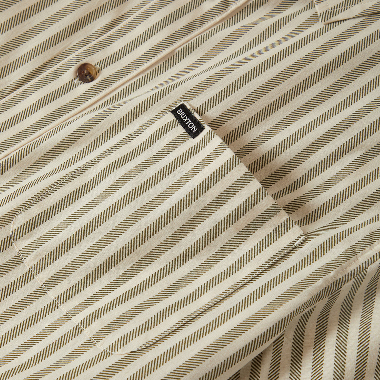 CHARTER PRINT S/S WVN-WHITECAP/IVY GREEN STRIPE