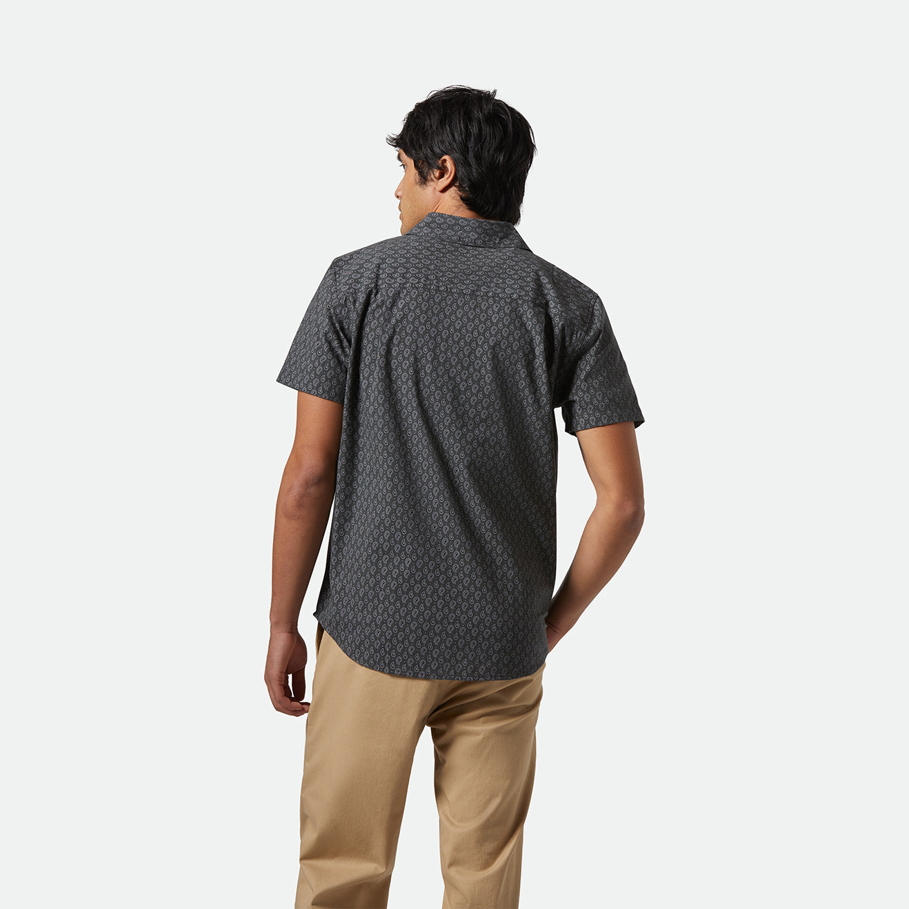 CHARTER PRINT S/S WVN - WASHED BLACK/PAISLEY