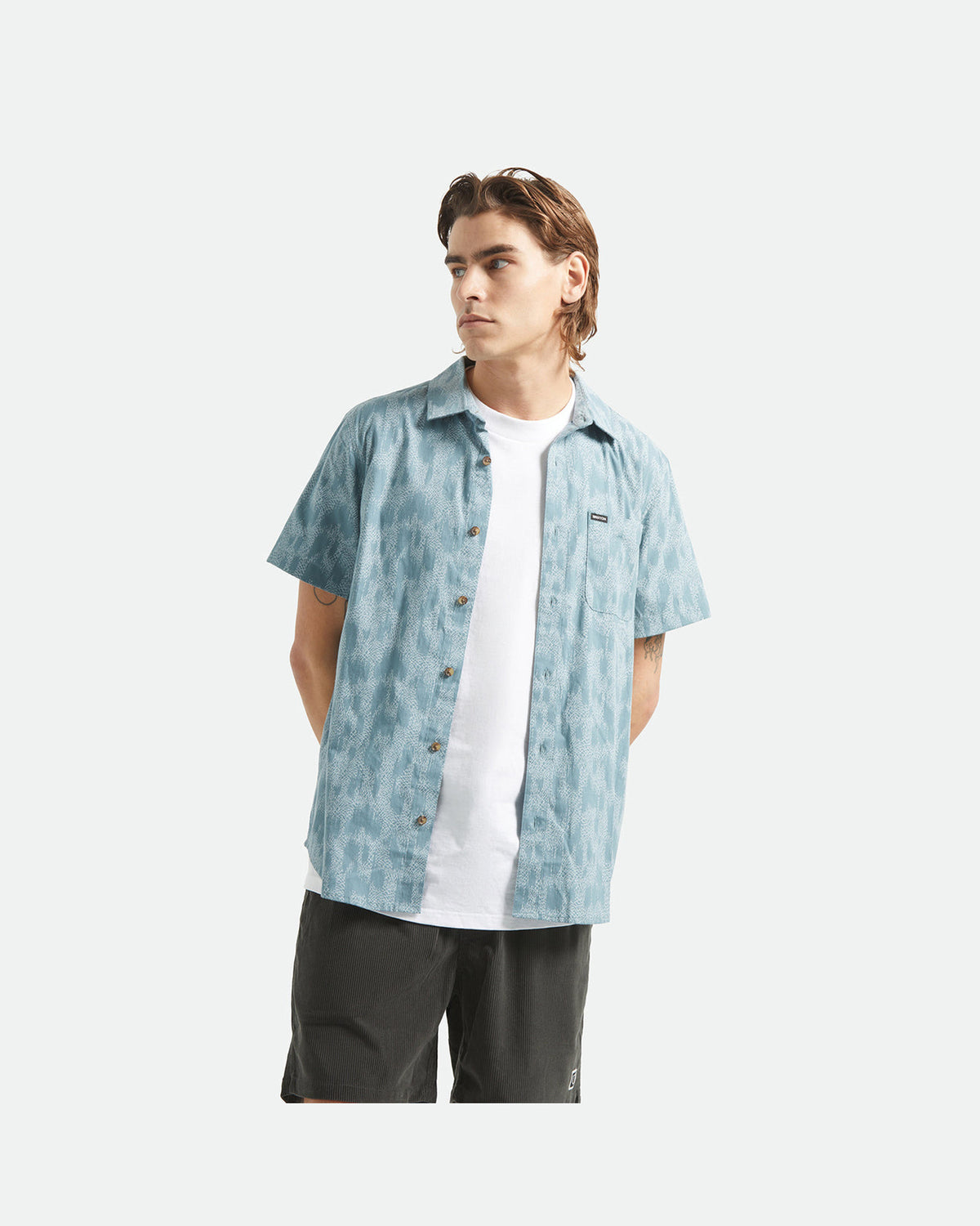 CHARTER PRINT S/S WVN - TROOPER CRACKLE PAINT