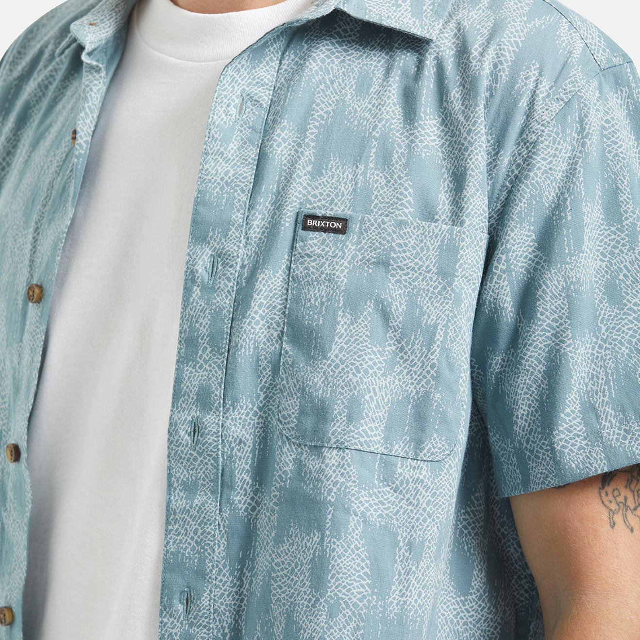 CHARTER PRINT S/S WVN - TROOPER CRACKLE PAINT