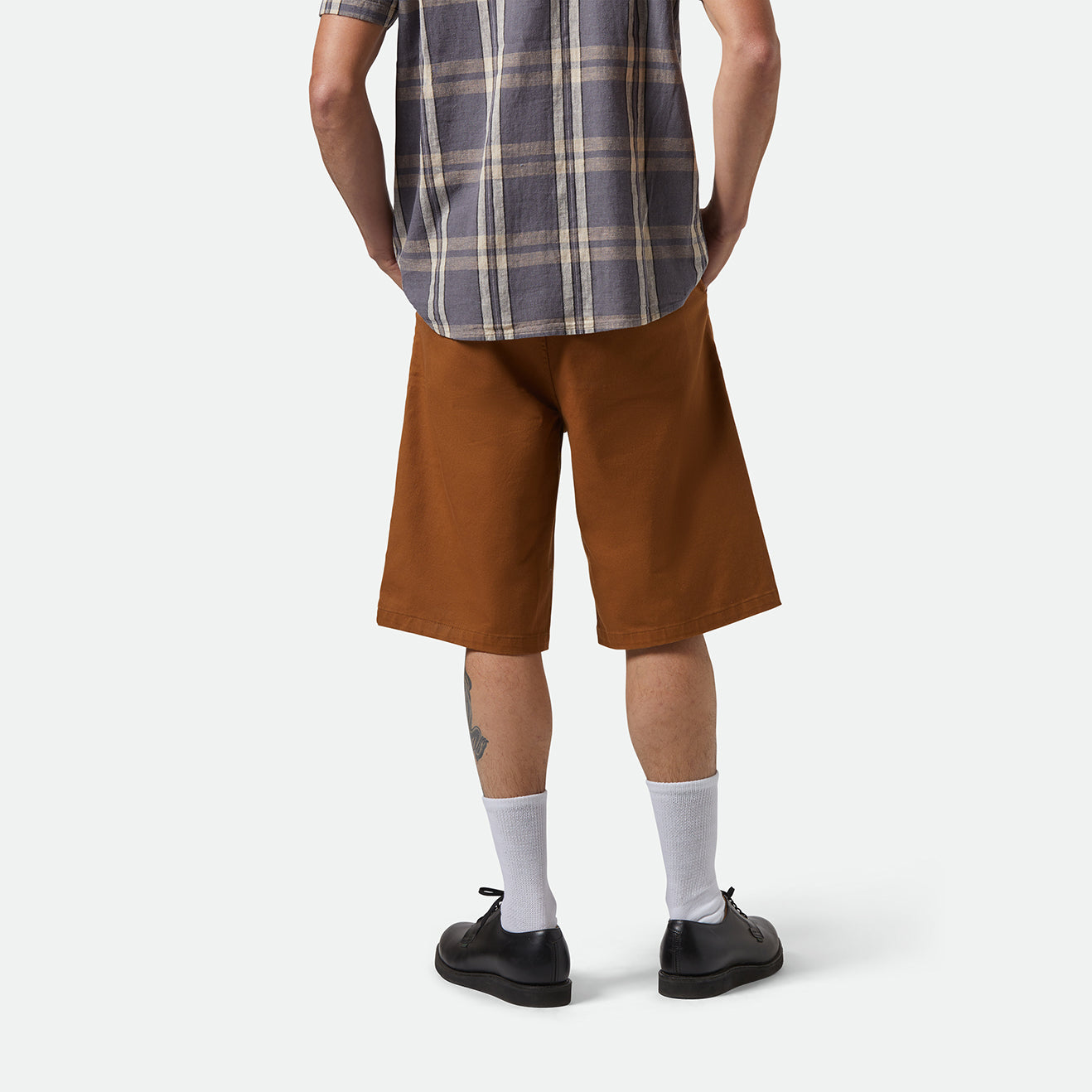 CHOICE CHINO BAGGY SHORT-WASHED COPPER