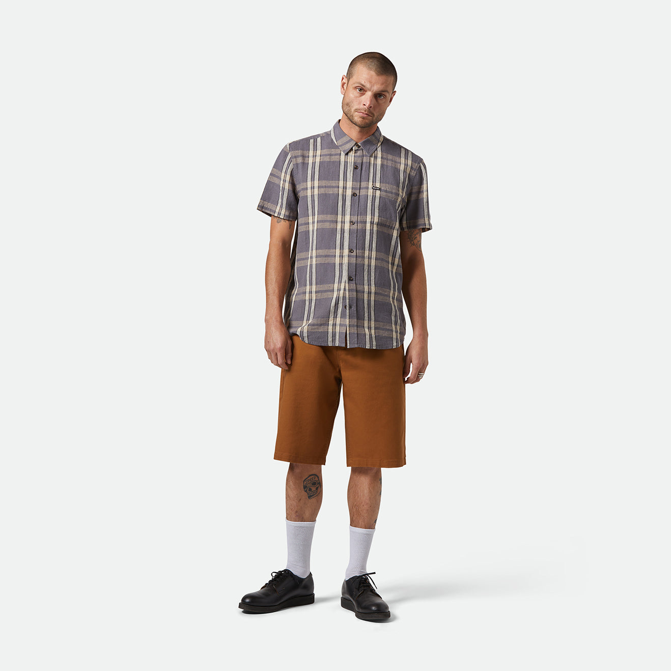 CHOICE CHINO BAGGY SHORT-WASHED COPPER
