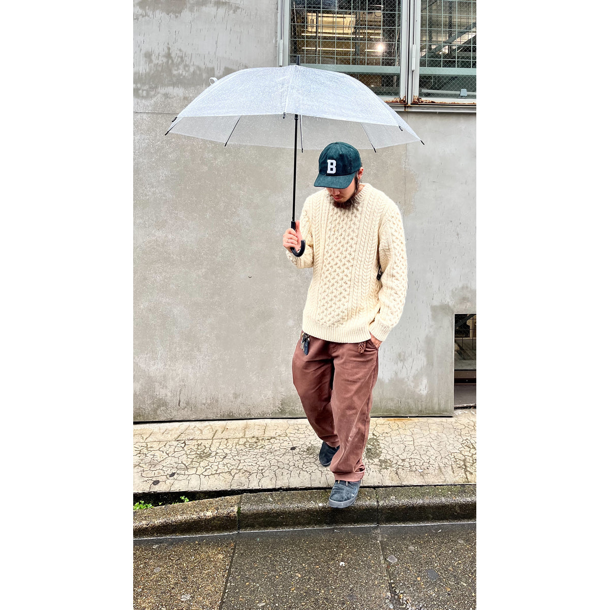 CLASSIC FISHERMAN'S SWEATER-OATMEAL
