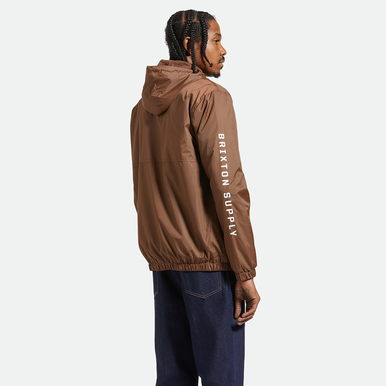 CLAXTON CREST LW ZIPHOOD JKT-PINECONE BROWN