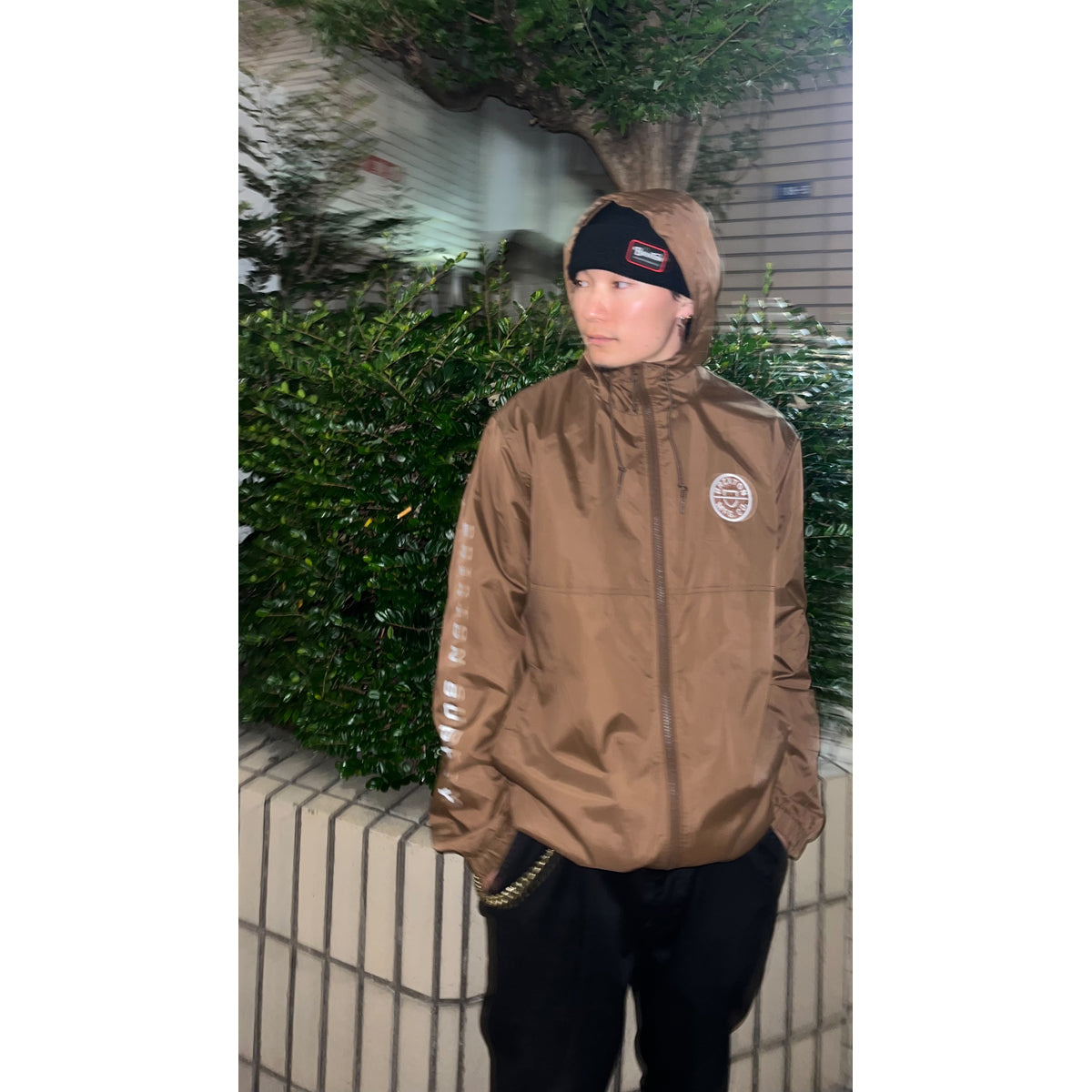 CLAXTON CREST LW ZIPHOOD JKT-PINECONE BROWN