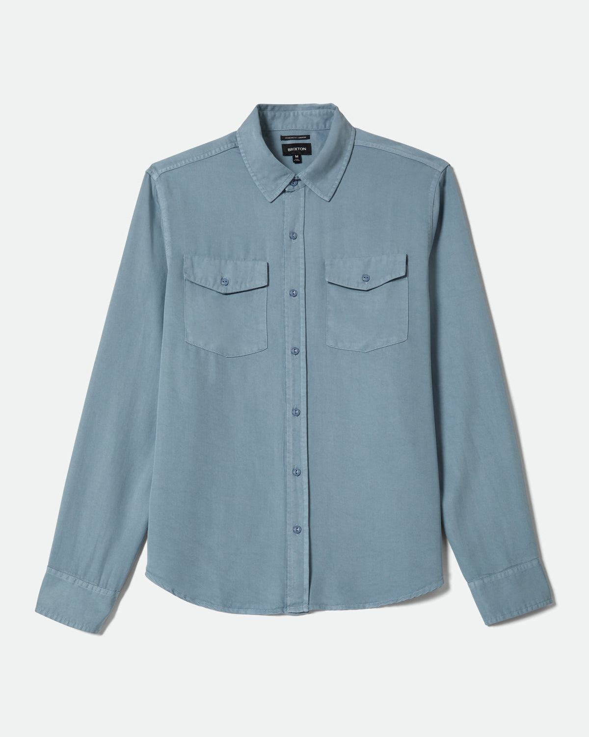 COOL COMFORT WAYNE L/S WVN - DUSTY BLUE