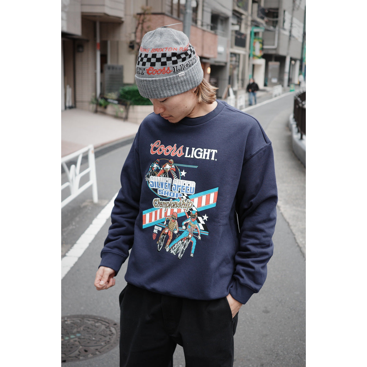 COORS LIGHT BERM CREW - COORS NAVY