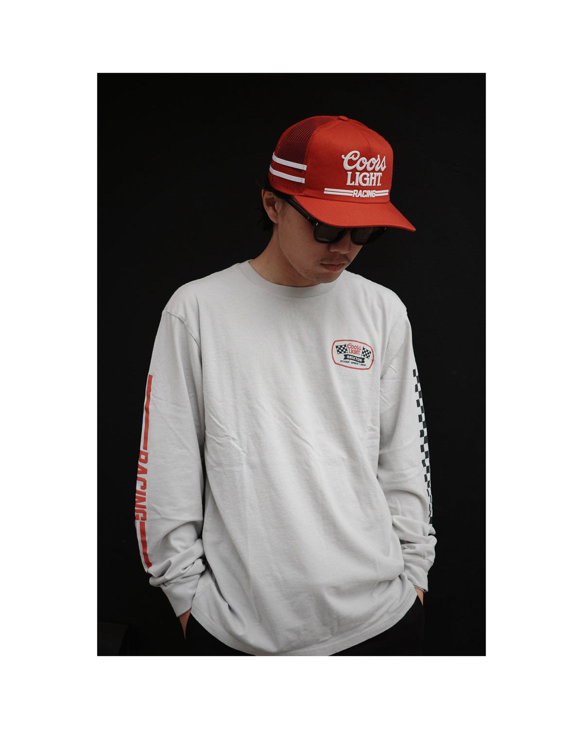 COORS LIGHT PIT STOP L/S STT - SILVER