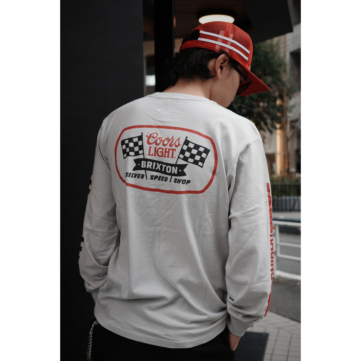 COORS LIGHT PIT STOP L/S STT - SILVER