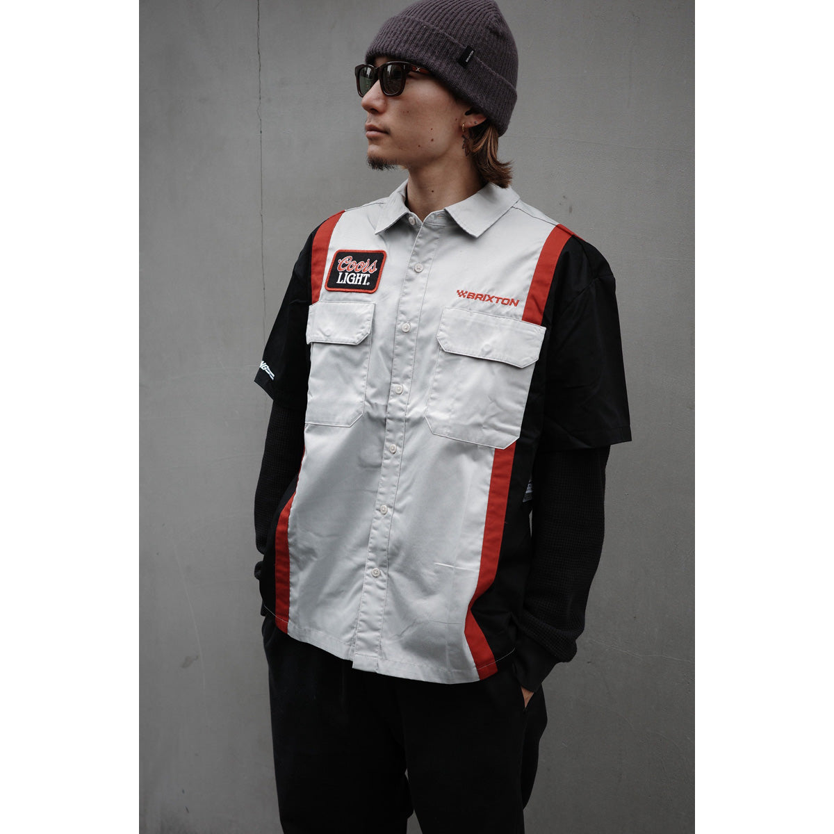 COORS LIGHT SHAKE DOWN S/S WVN - SILVER/BLACK