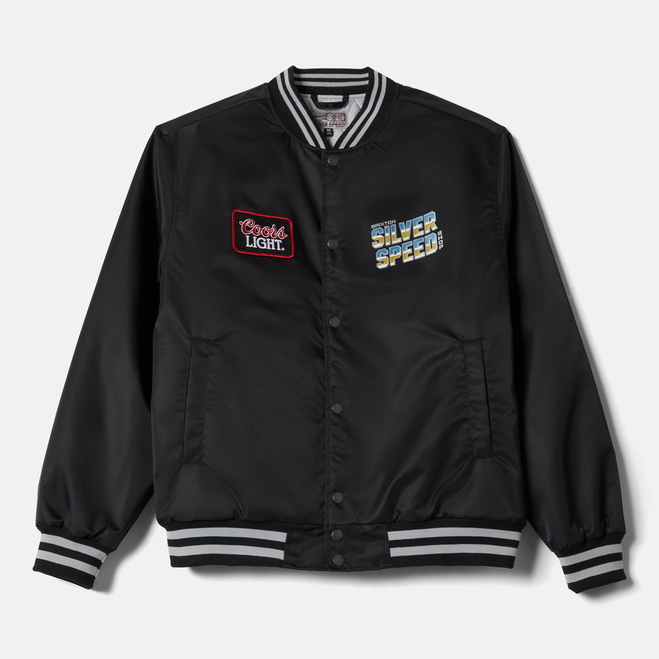 COORS LIGHT SILVER SPEED SHOP JACKET - BLACK/SILVER