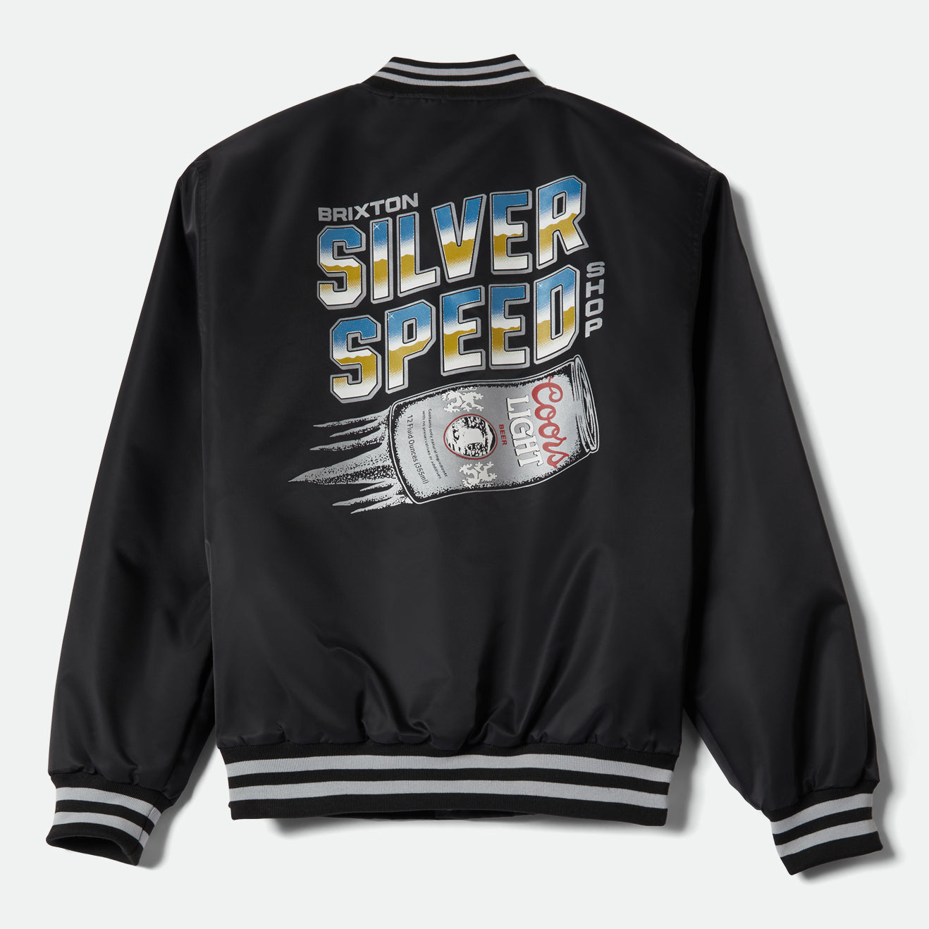 COORS LIGHT SILVER SPEED SHOP JACKET - BLACK/SILVER