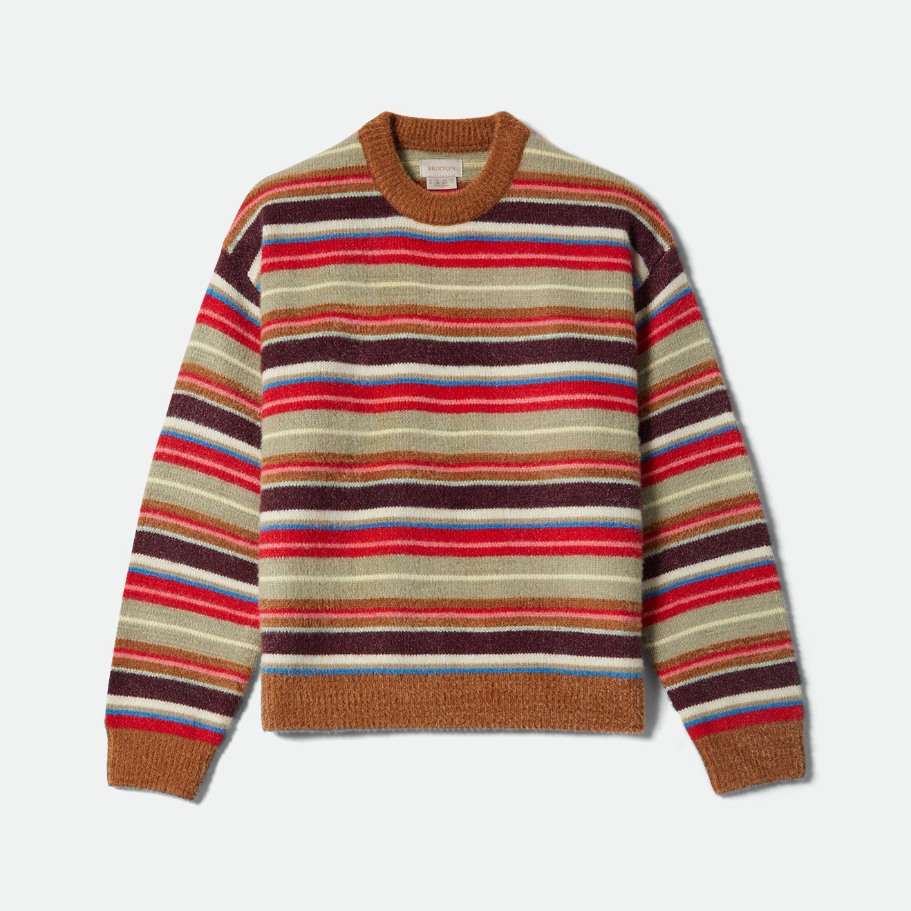 COZY CREW SWEATER - MULTI STRIPE