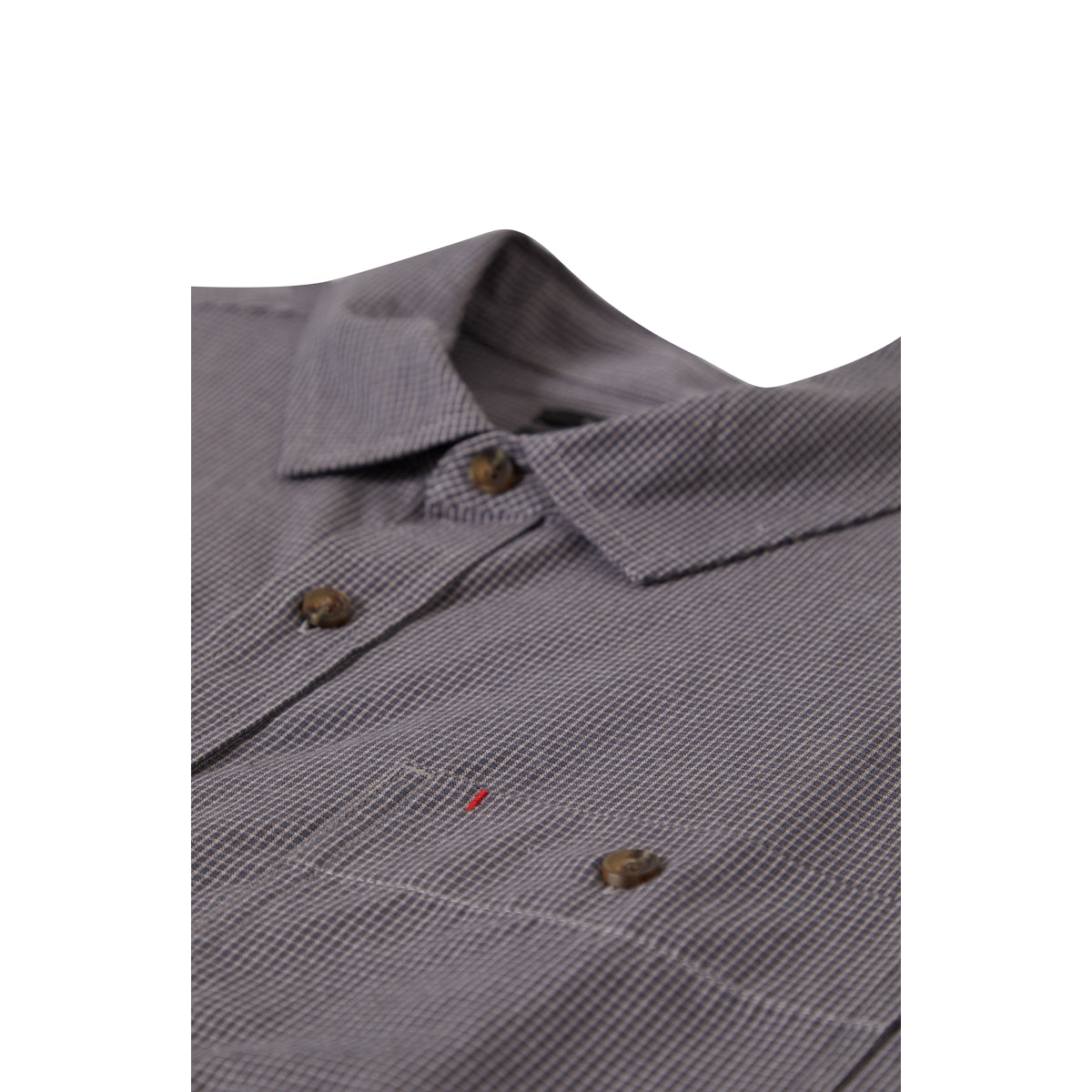 CRU MICRO PLAID S/S WVN - WASHED NAVY MICRO PLAID