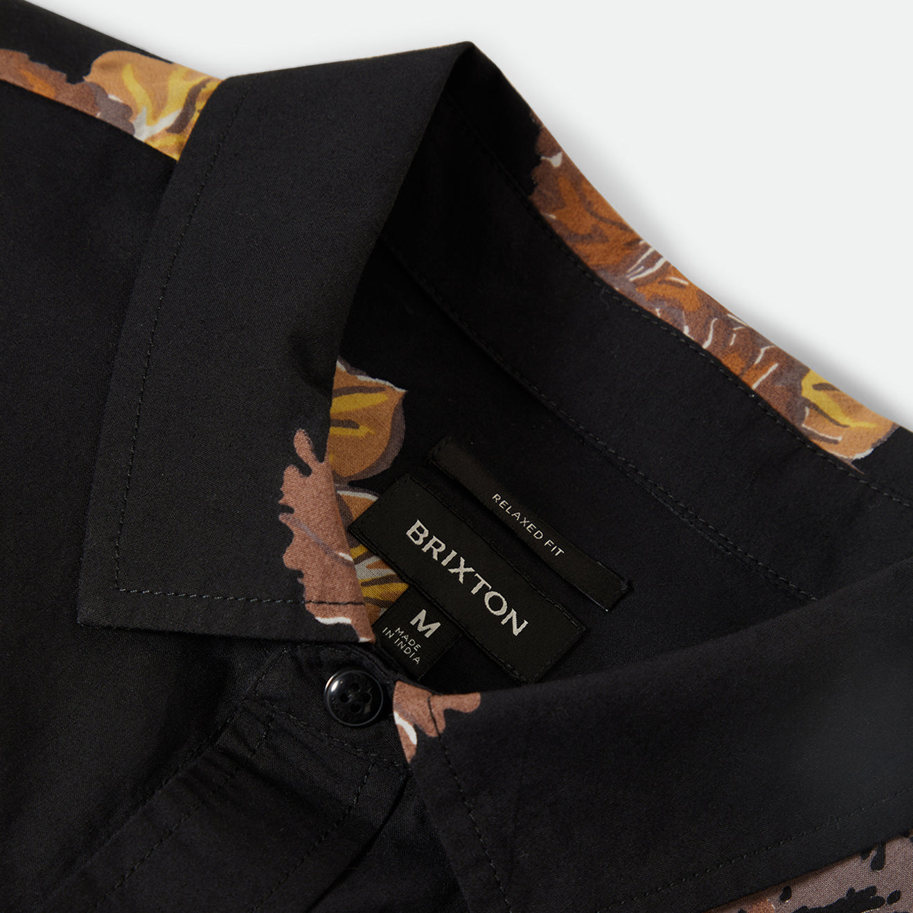 CRU PRINT S/S WVN-WASHED BLACK/CHARCOAL FLORAL