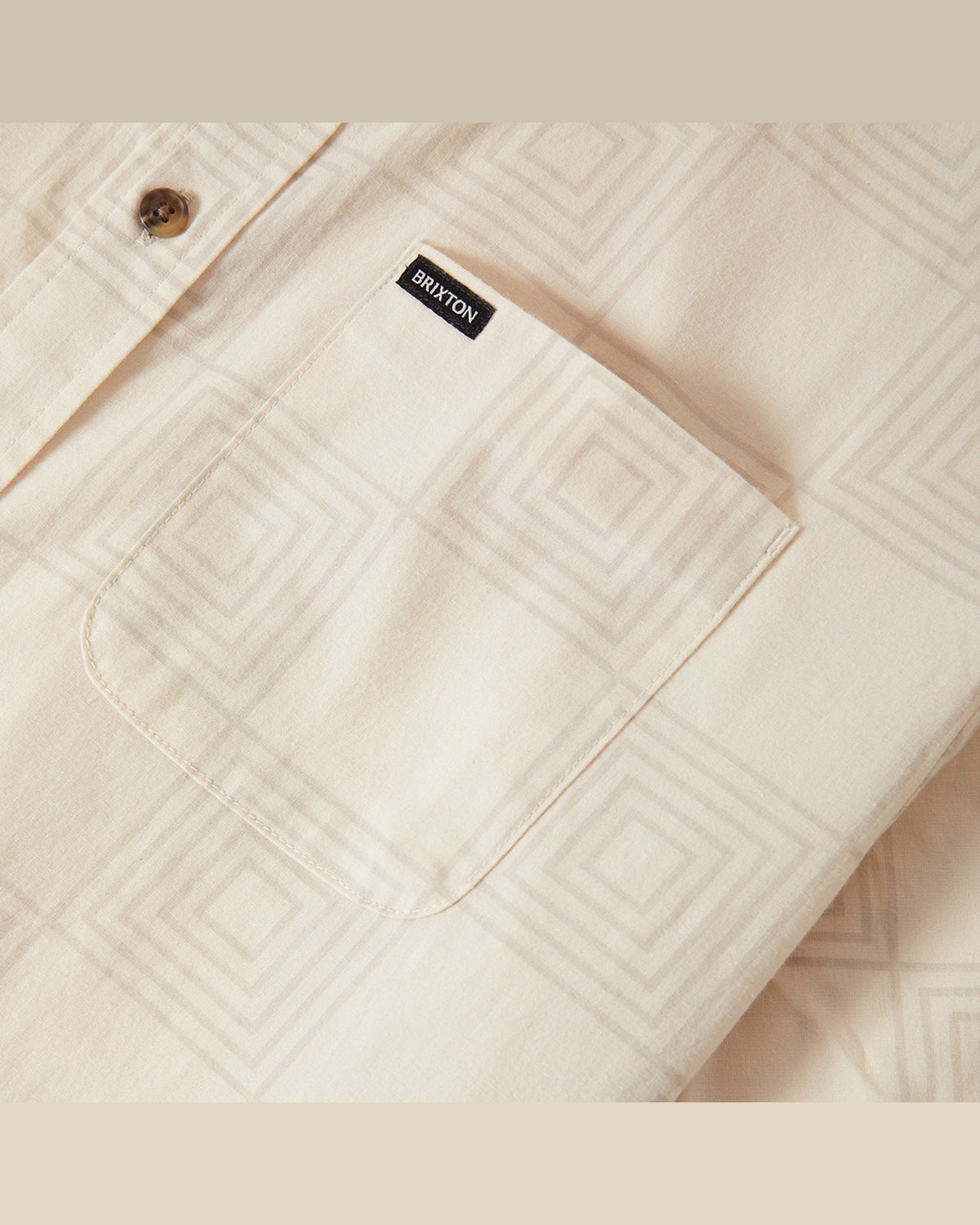 CRU PRINT S/S WVN - WHITECAP/GEO CHECKER