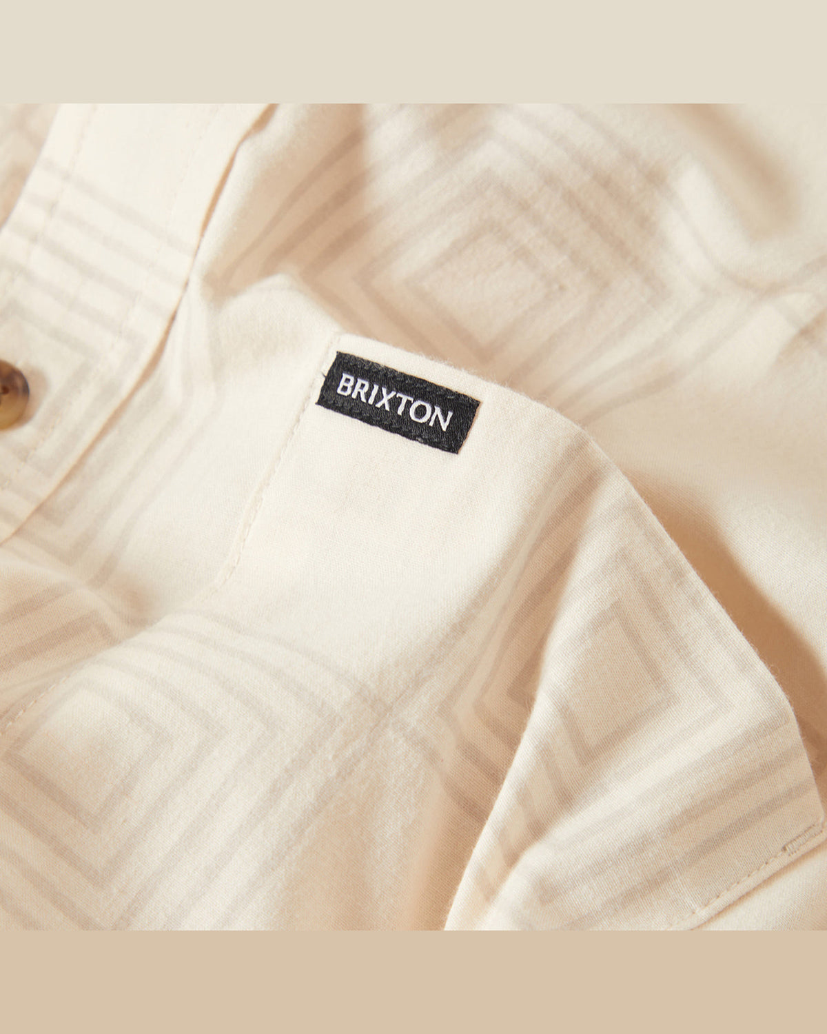 CRU PRINT S/S WVN - WHITECAP/GEO CHECKER