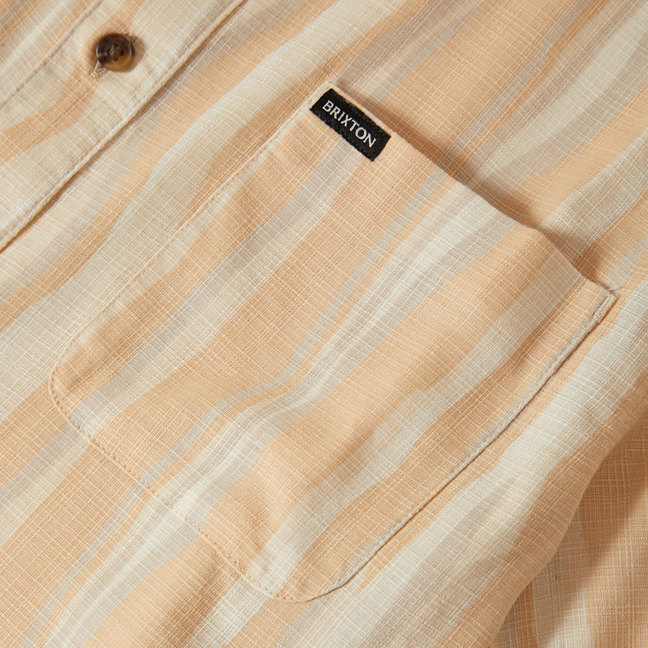 CRU SLUB S/S WVN-HAZELNUT/PAINTERLY STRIPE