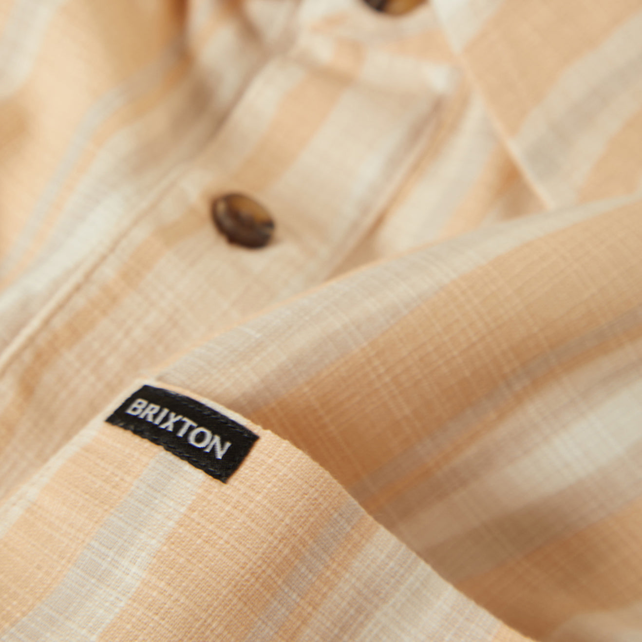 CRU SLUB S/S WVN-HAZELNUT/PAINTERLY STRIPE