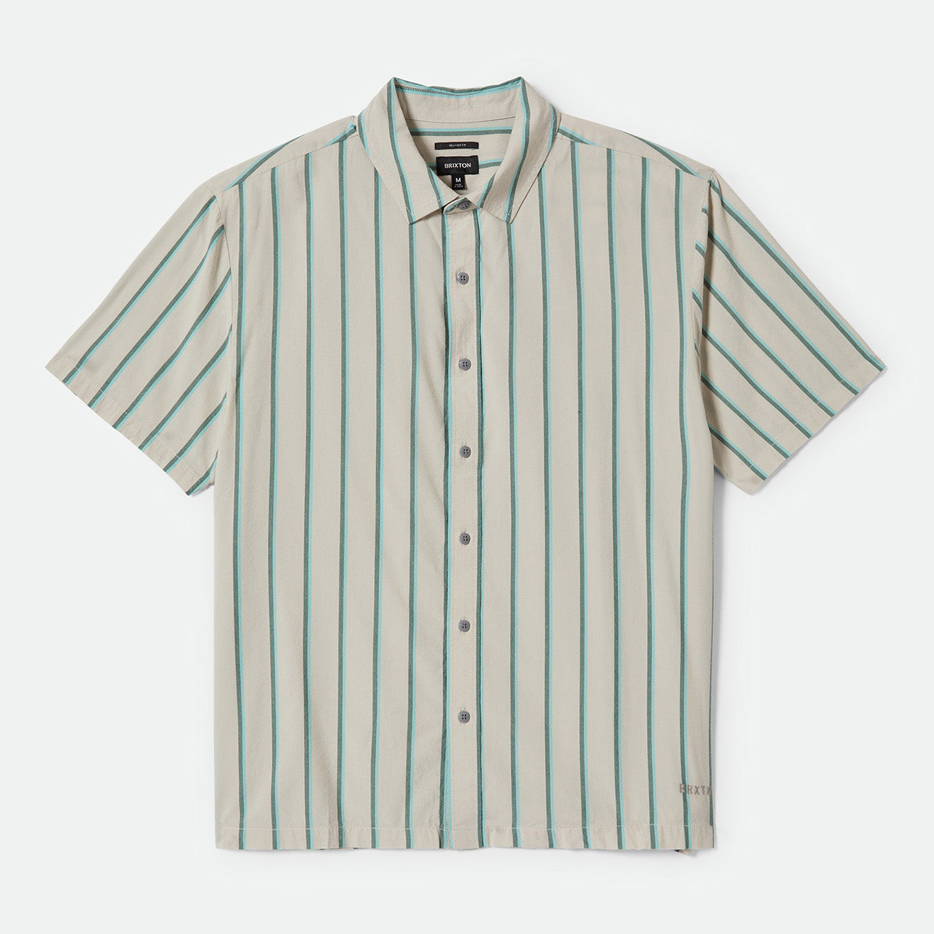 CRU STRIPE S/S WVN - BEIGE/PINE NEEDLE/AQUATIC GREE