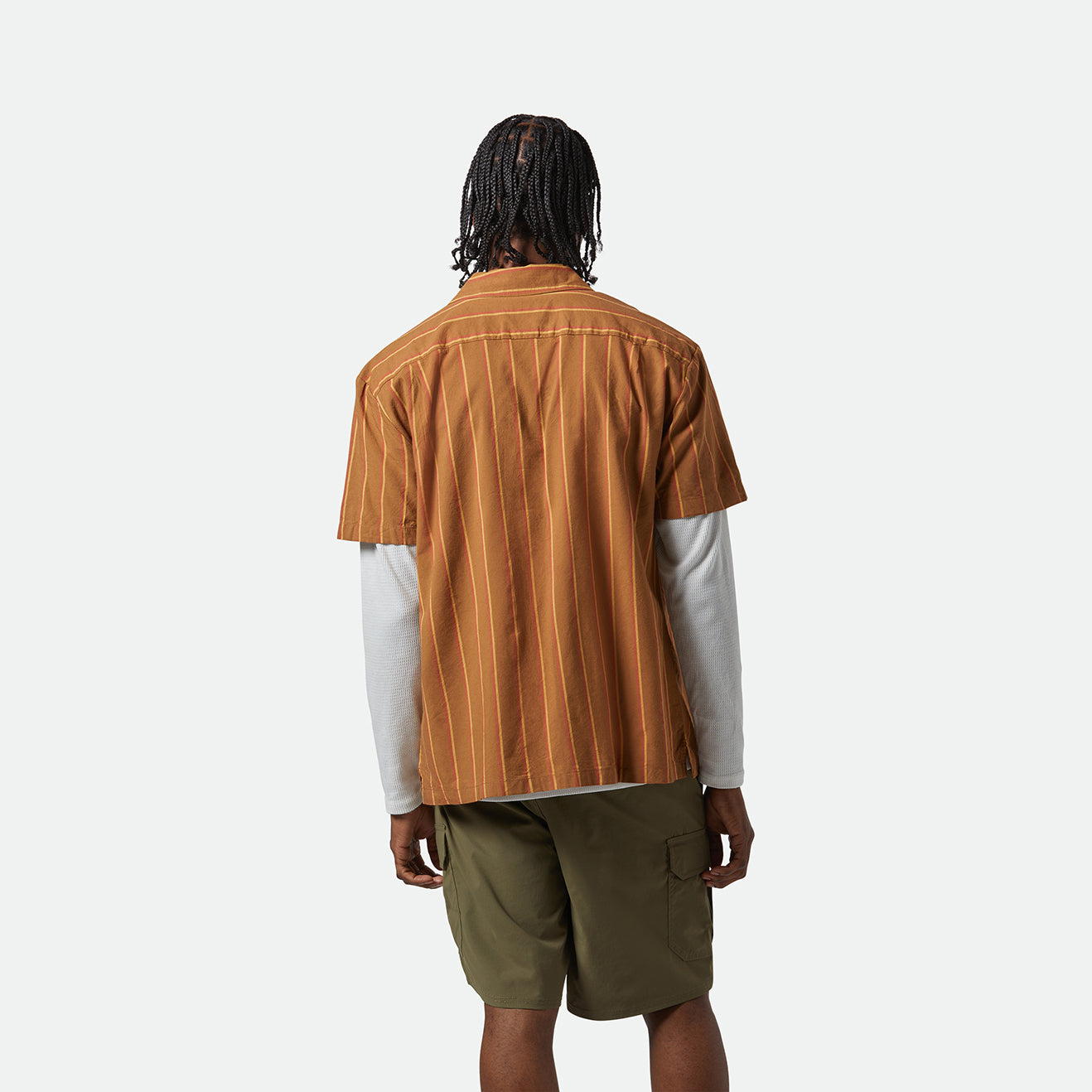 CRU STRIPE S/S WVN - WASHED COPPER/BURNT RED/SUNSET