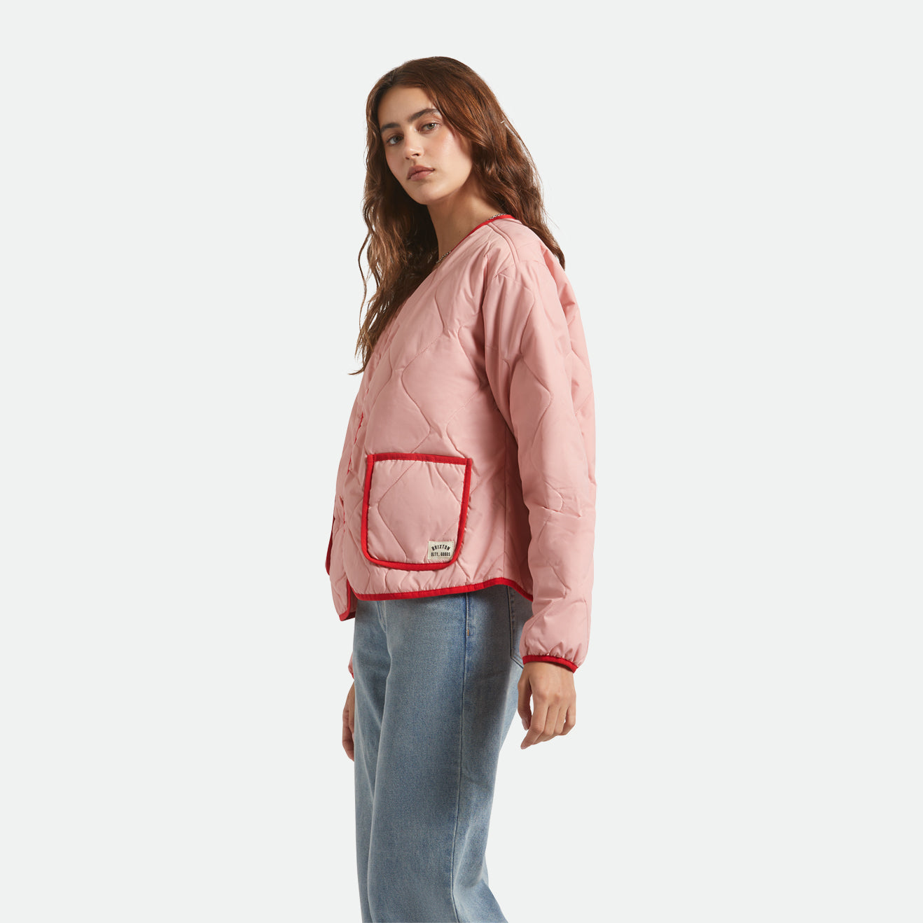 DELILAH QUILTED JACKET - MELLOW ROSE