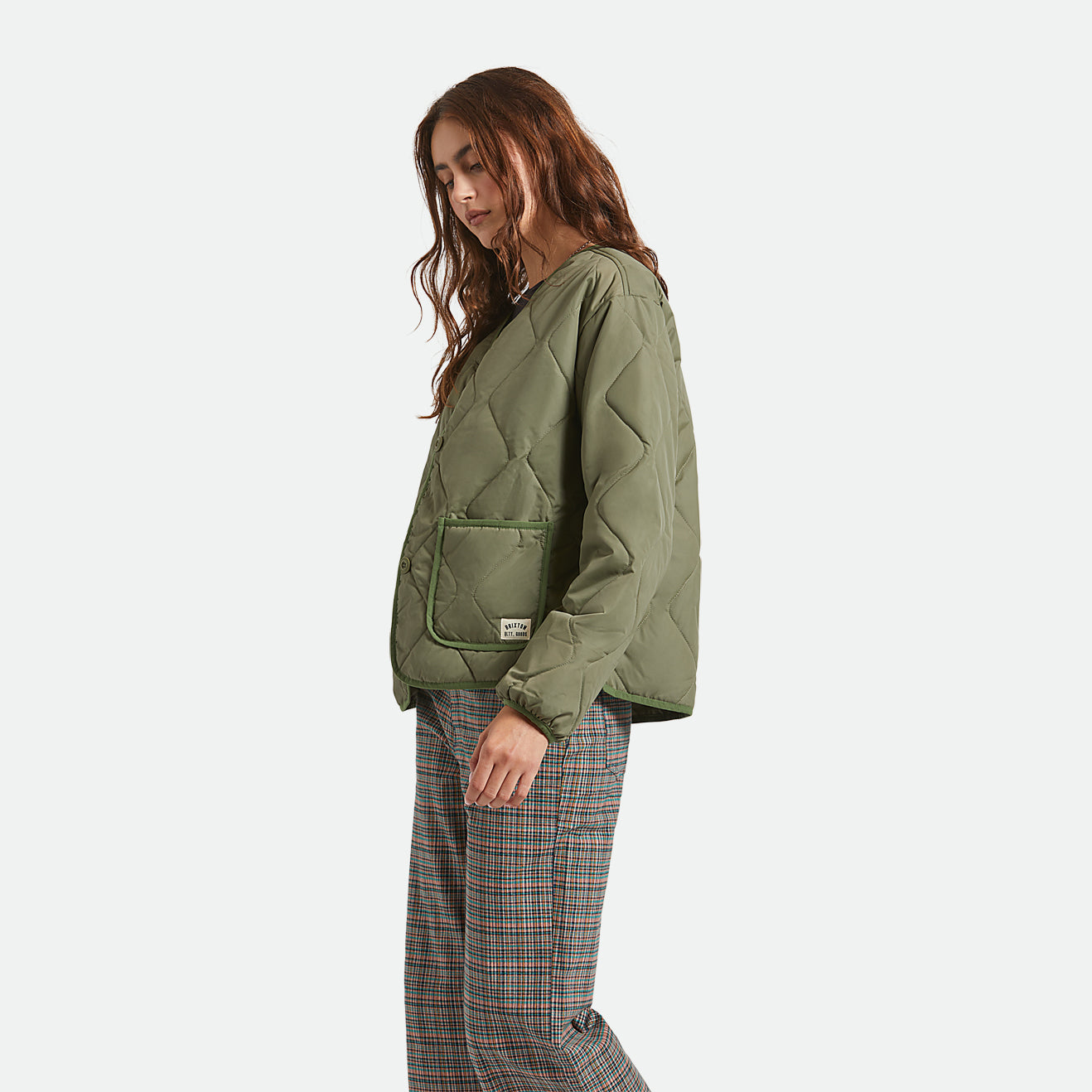 DELILAH QUILTED JACKET - OLIVE SURPLUS