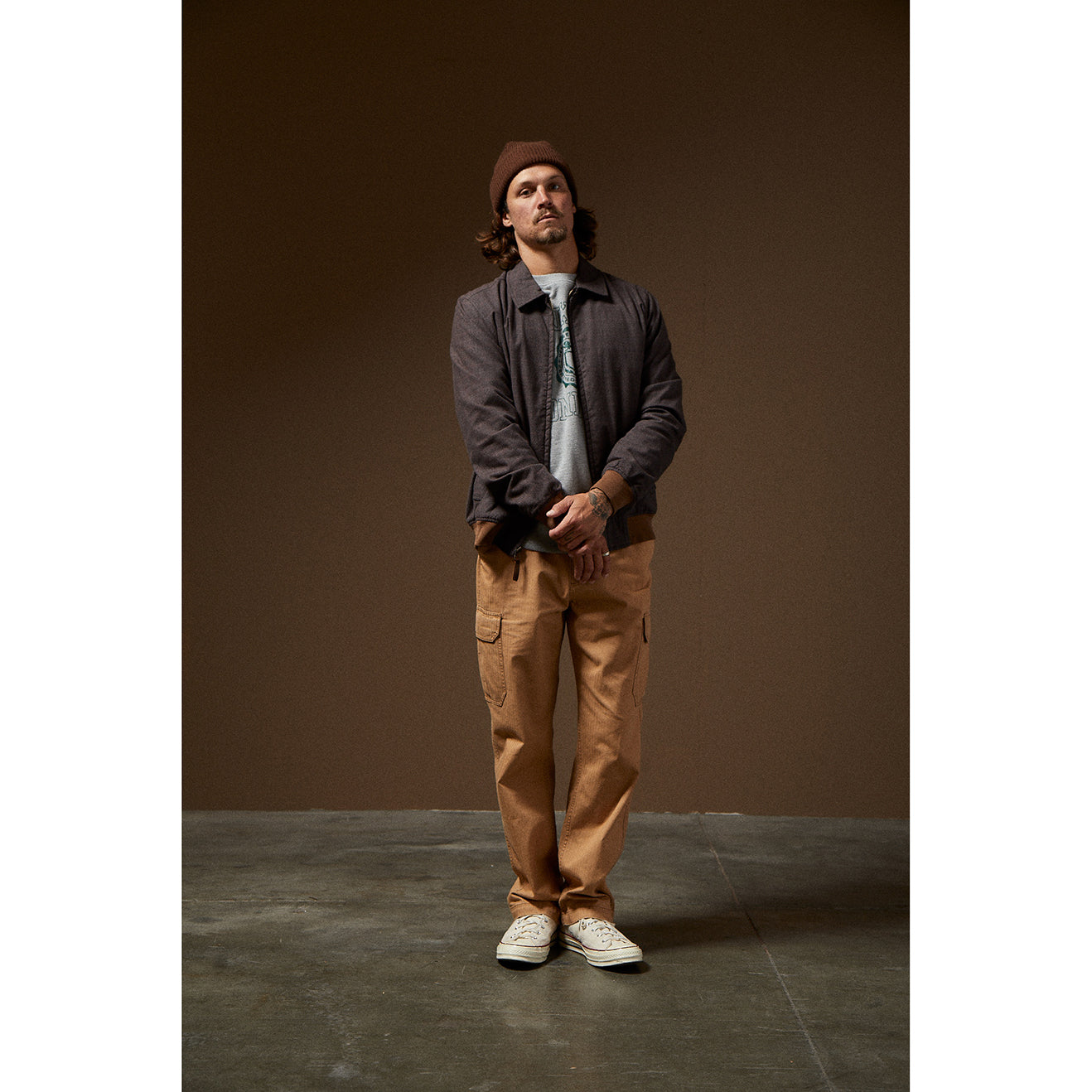 DILLINGER HT BOMBER JKT-BLACK HOUNDSTOOTH