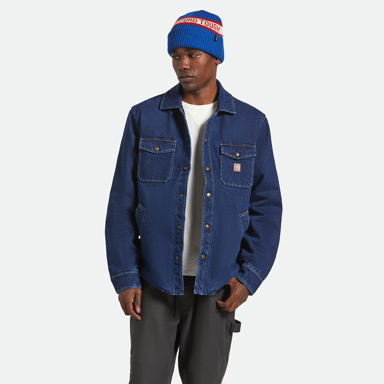 DURHAM LINED JACKET - MEDIUM WASH DENIM