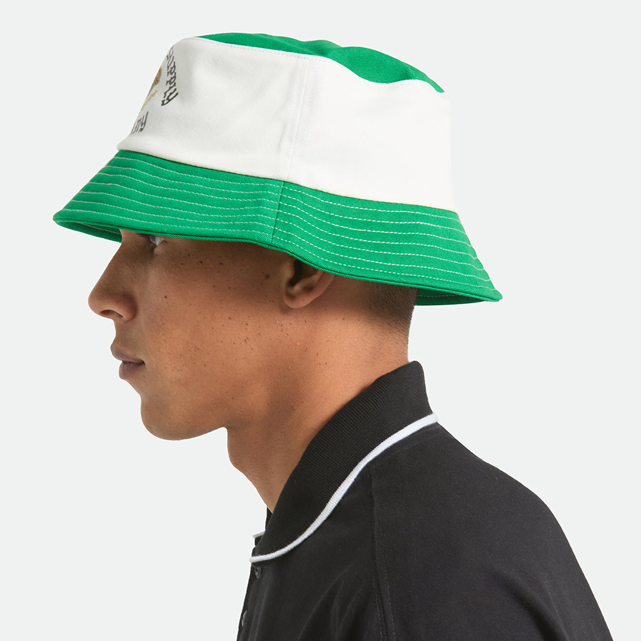 ELDON PACKABLE BUCKET HAT - GREEN/OFF WHITE MORADO