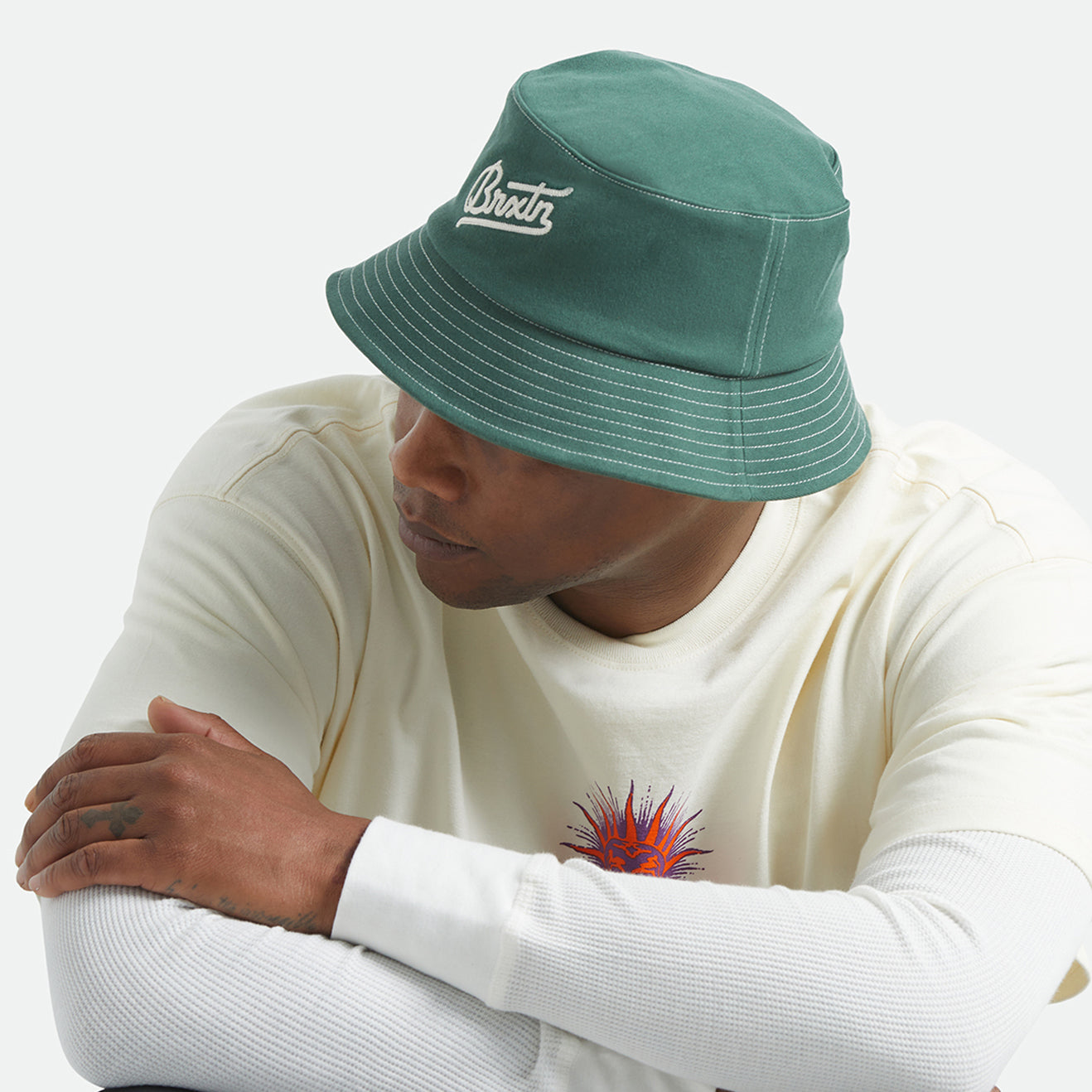 ELDON PACKABLE BUCKET HAT - PRIMAL GREEN