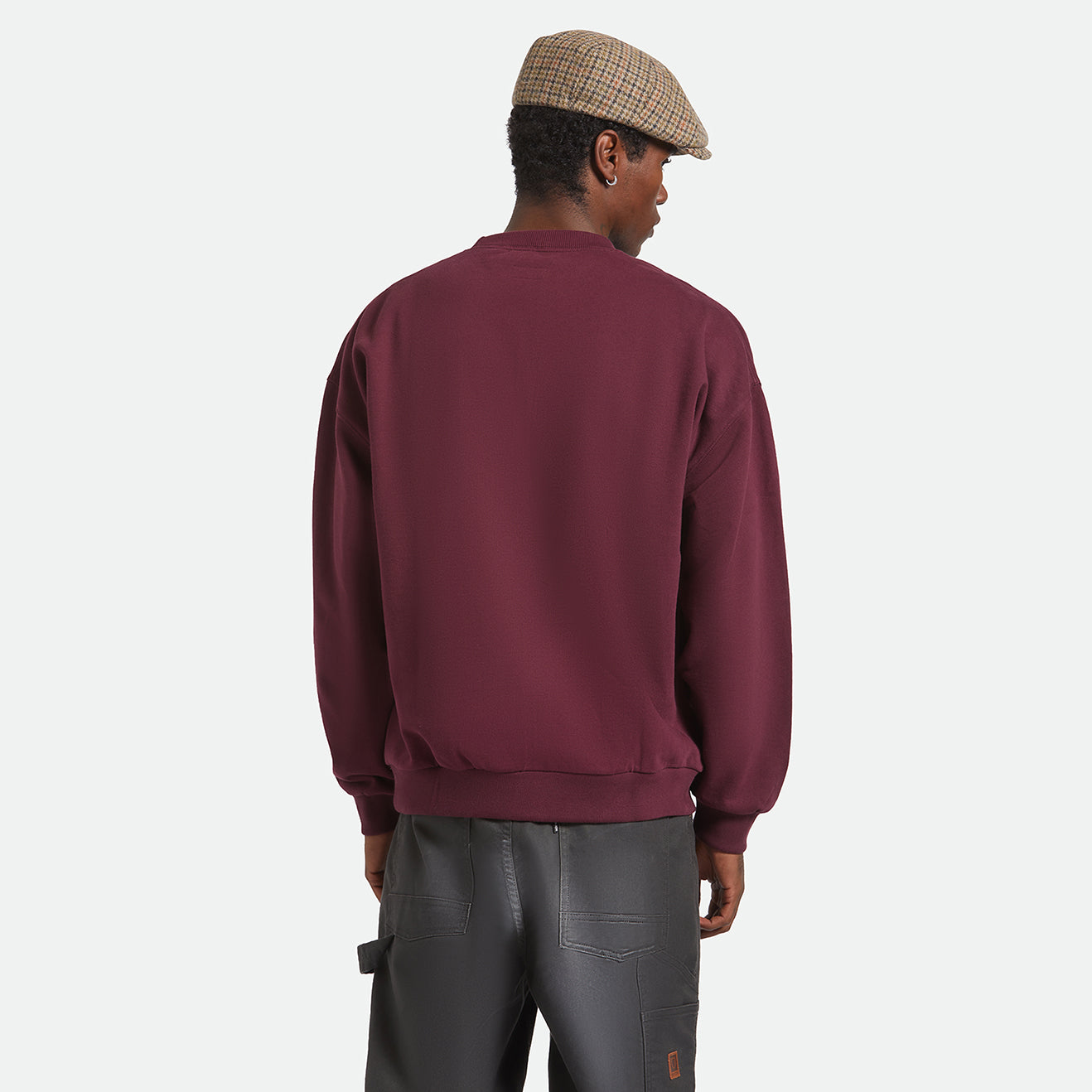 EMBROIDERED HEAVY WEIGHT CREW - PORT
