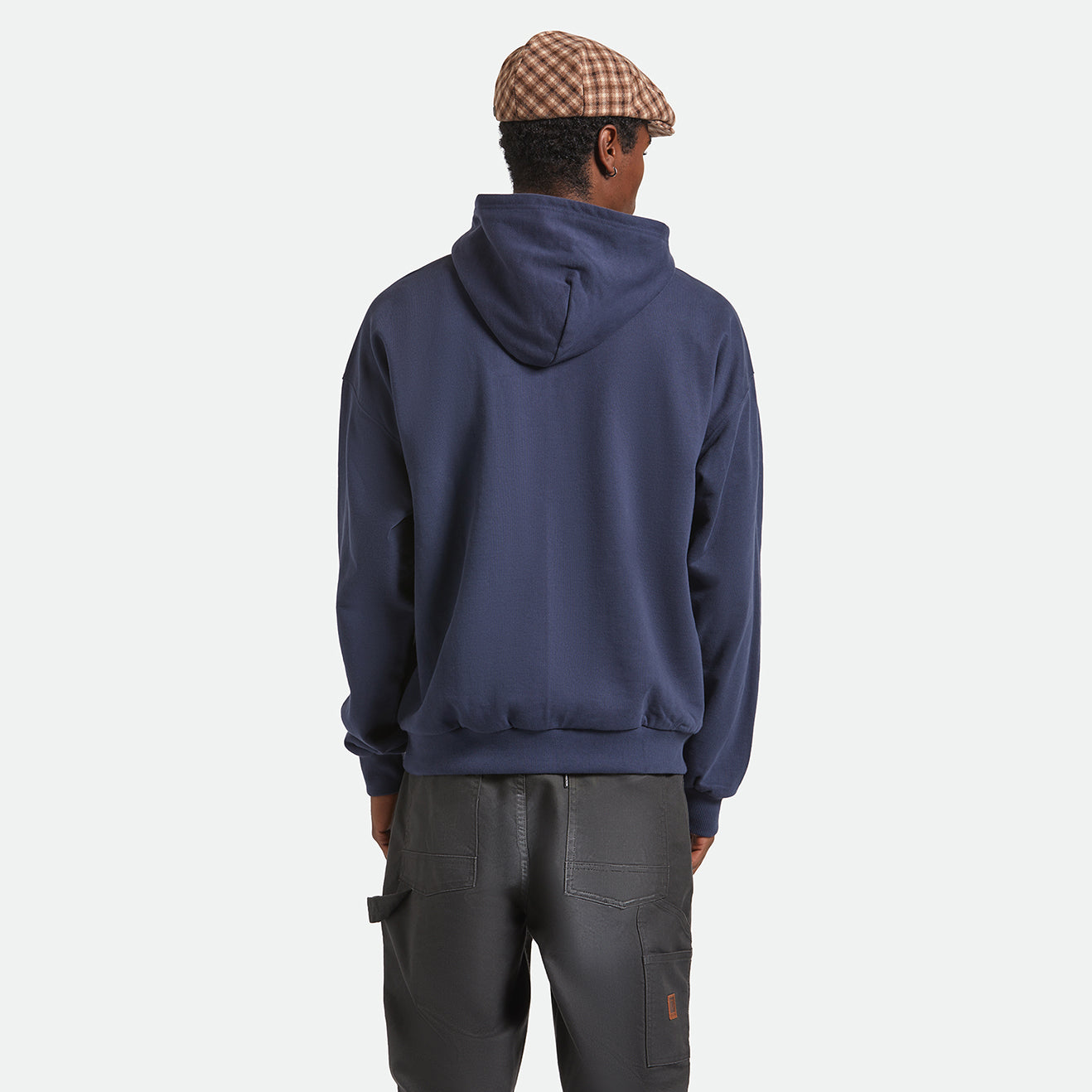 EMBROIDERED HEAVY WEIGHT HOOD - MOOD INDIGO