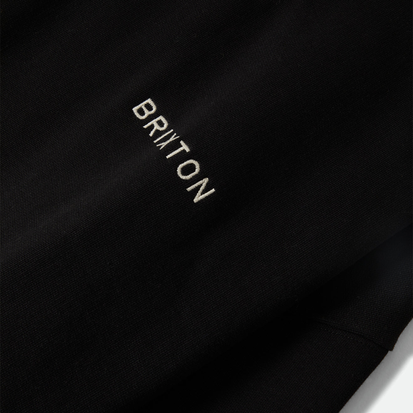 EMBROIDERED HEAVY WEIGHT CREW - BLACK