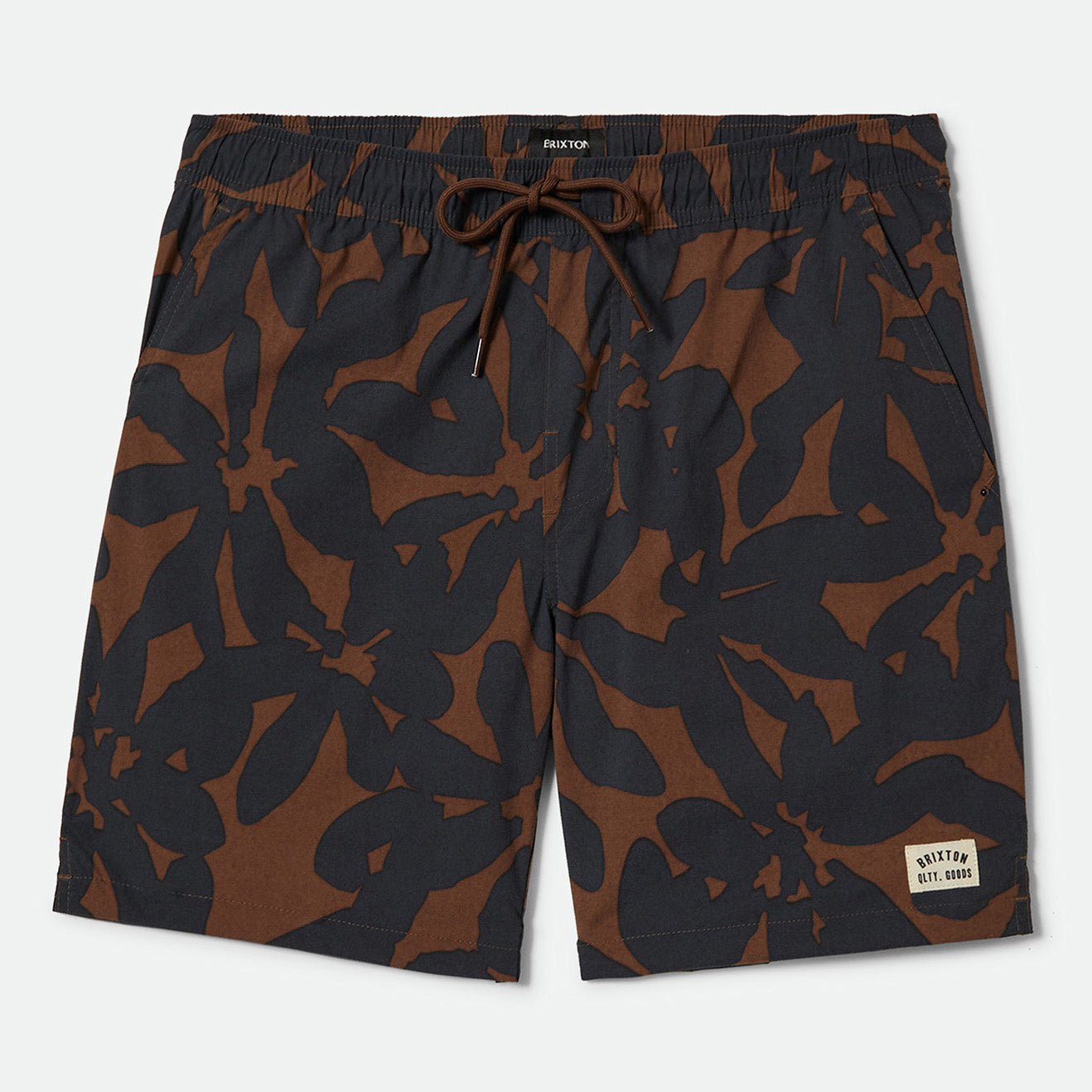 EVERYDAY HYBRID SHORT 7" - PINECONE BROWN FLORAL