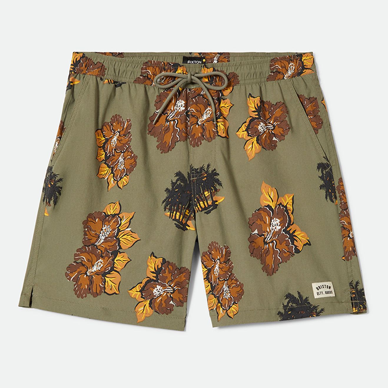 EVERYDAY HYBRID SHORT 7" - OLIVE SURPLUS FLORAL