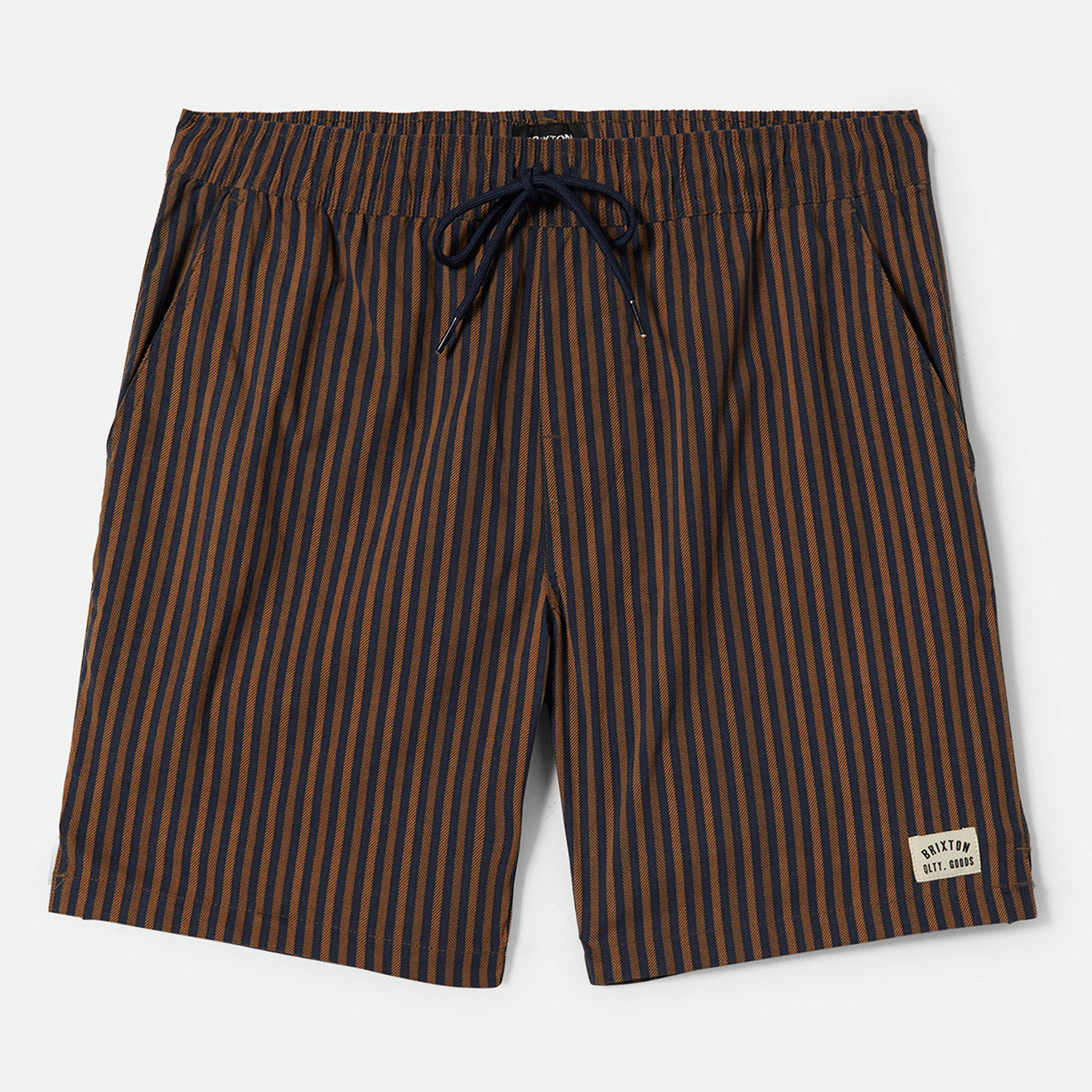 EVERYDAY HYBRID SHORT 7-WASHED NAVY/SUNBAKED HERRINGBO