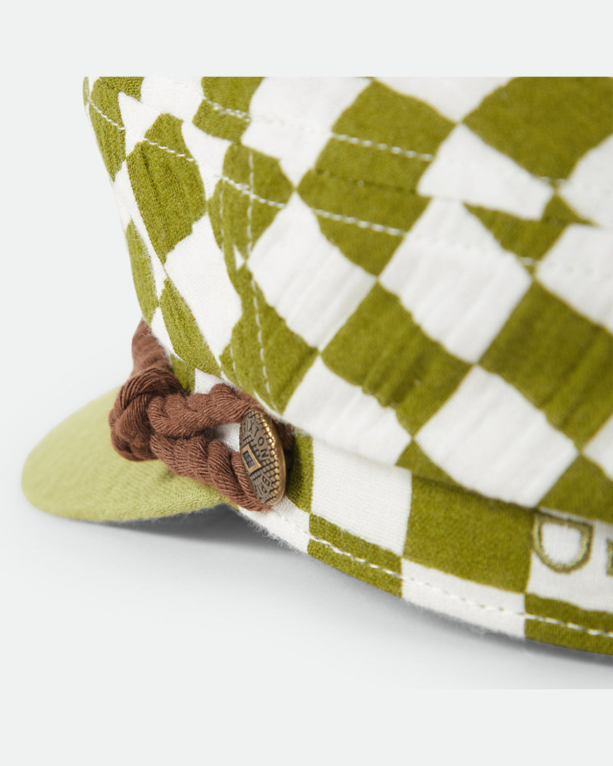 FIDDLER CAP - SUBLIME GREEN CHECKER BOARD