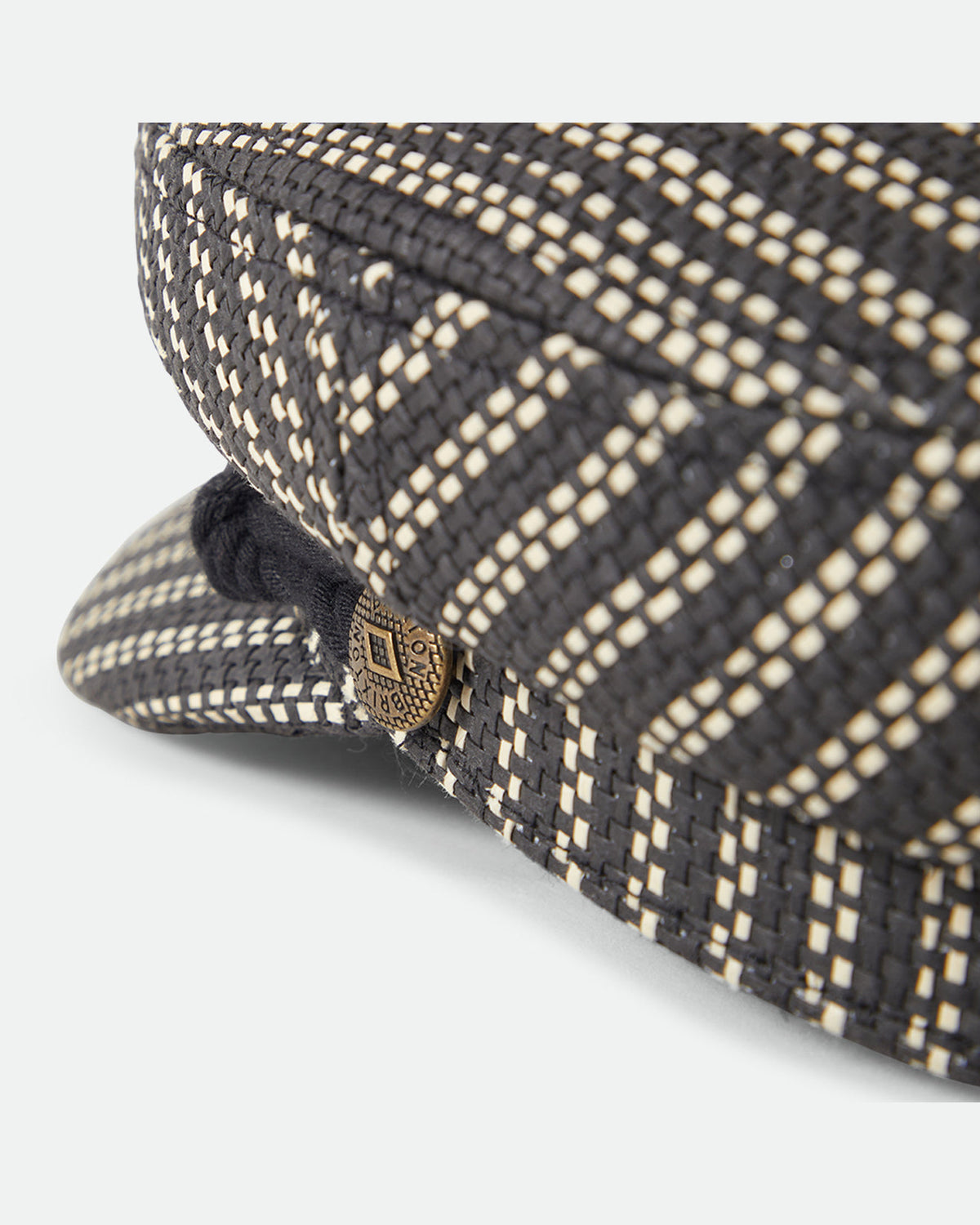 FIDDLER LW CAP - BLACK/NATURAL STRAW