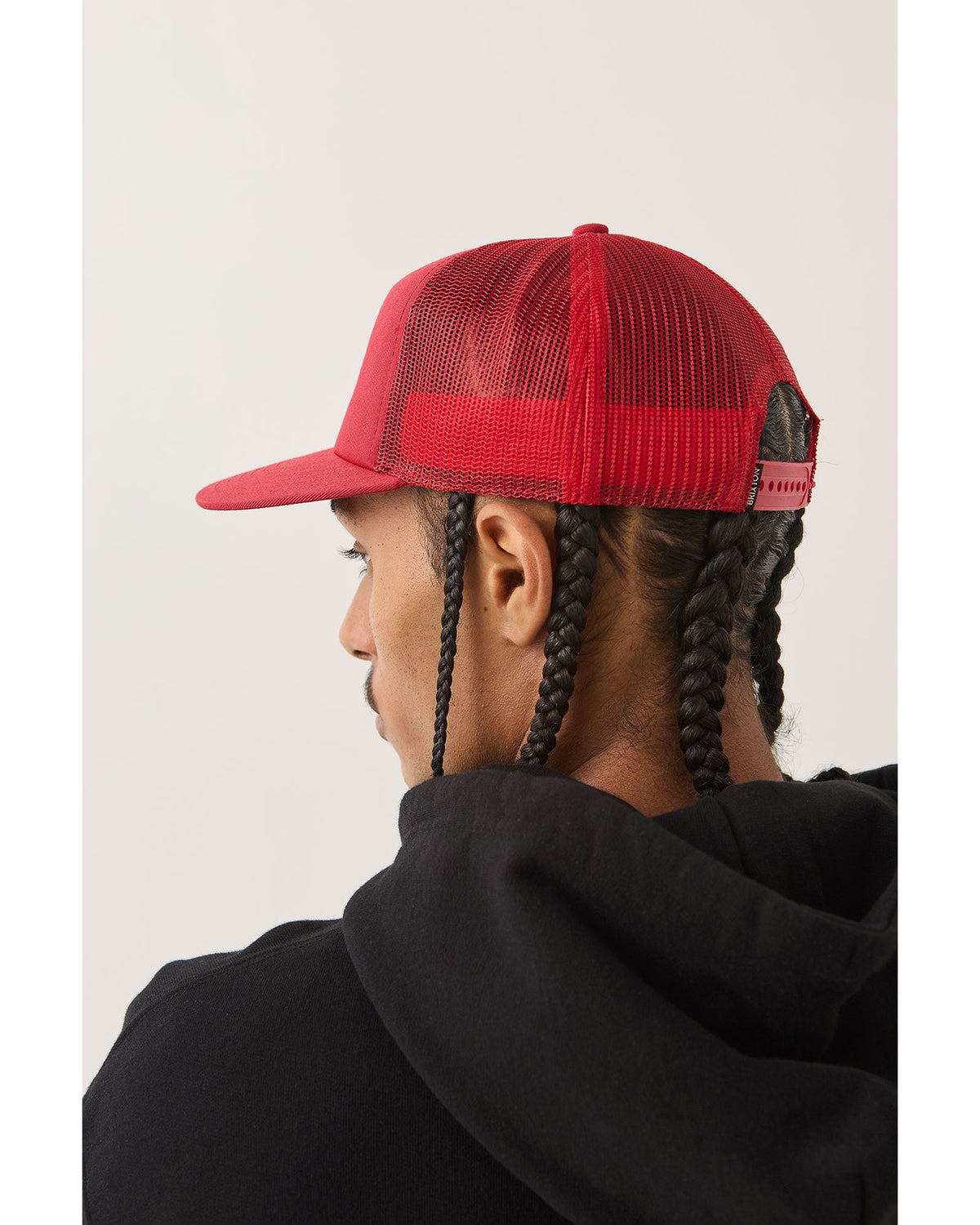 FORD 4X4 CHROME TRUCKER HAT - RANGOON RED