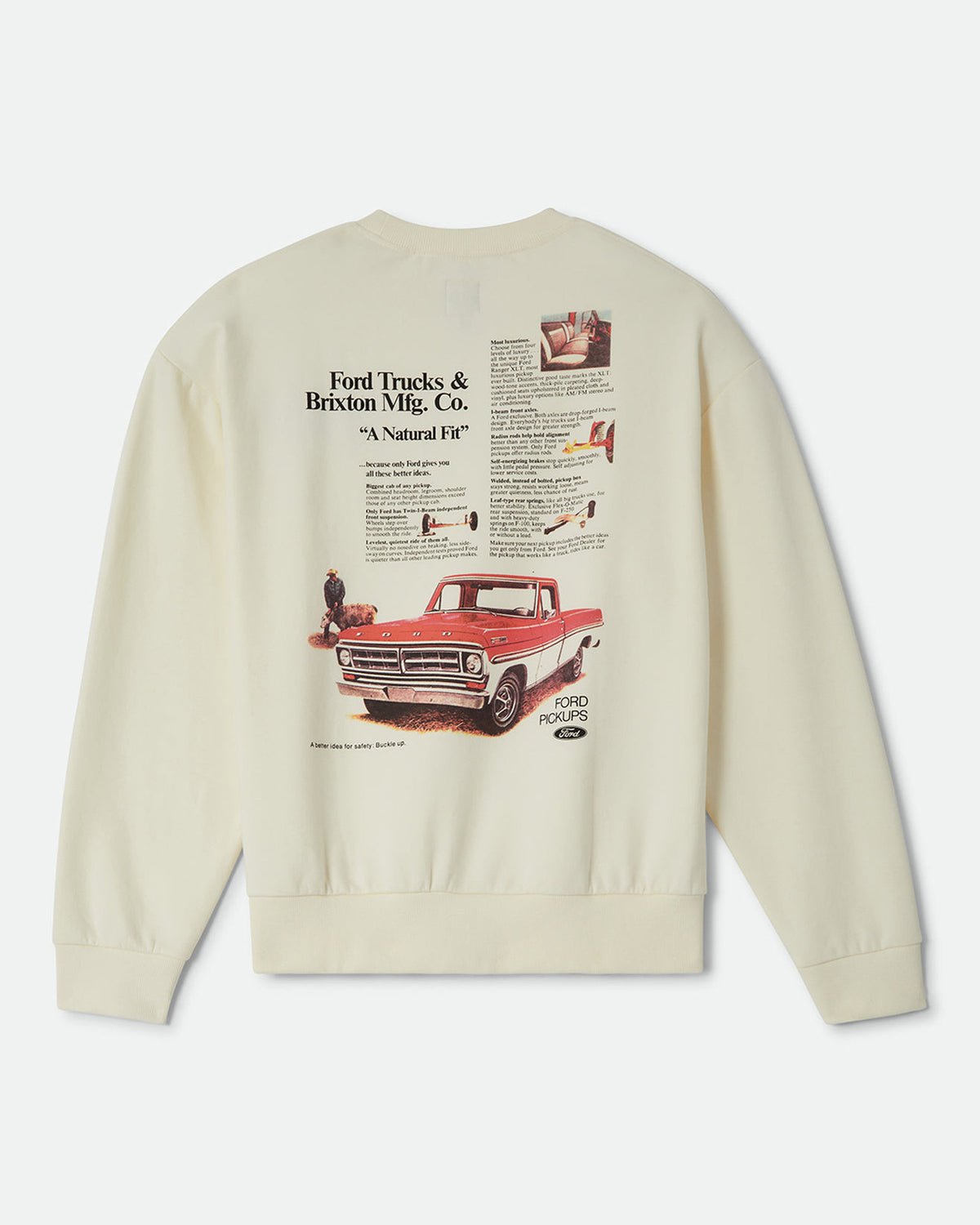 FORD 71 PICKUP CREW FLEECE - WIMBLEDON WHITE