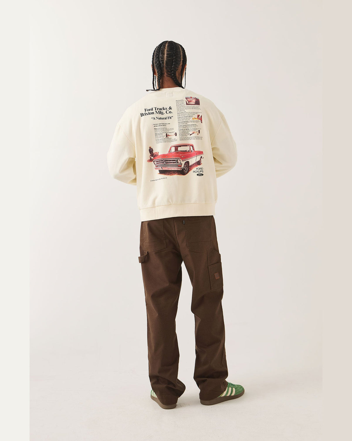 FORD 71 PICKUP CREW FLEECE - WIMBLEDON WHITE