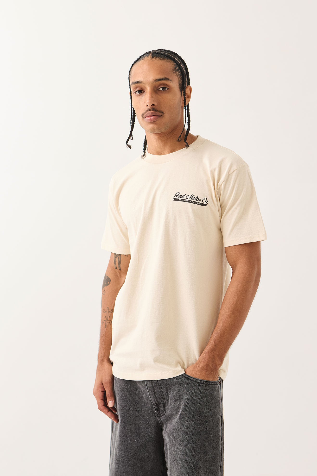FORD 71 PICKUP S/S TEE - WIMBLEDON WHITE