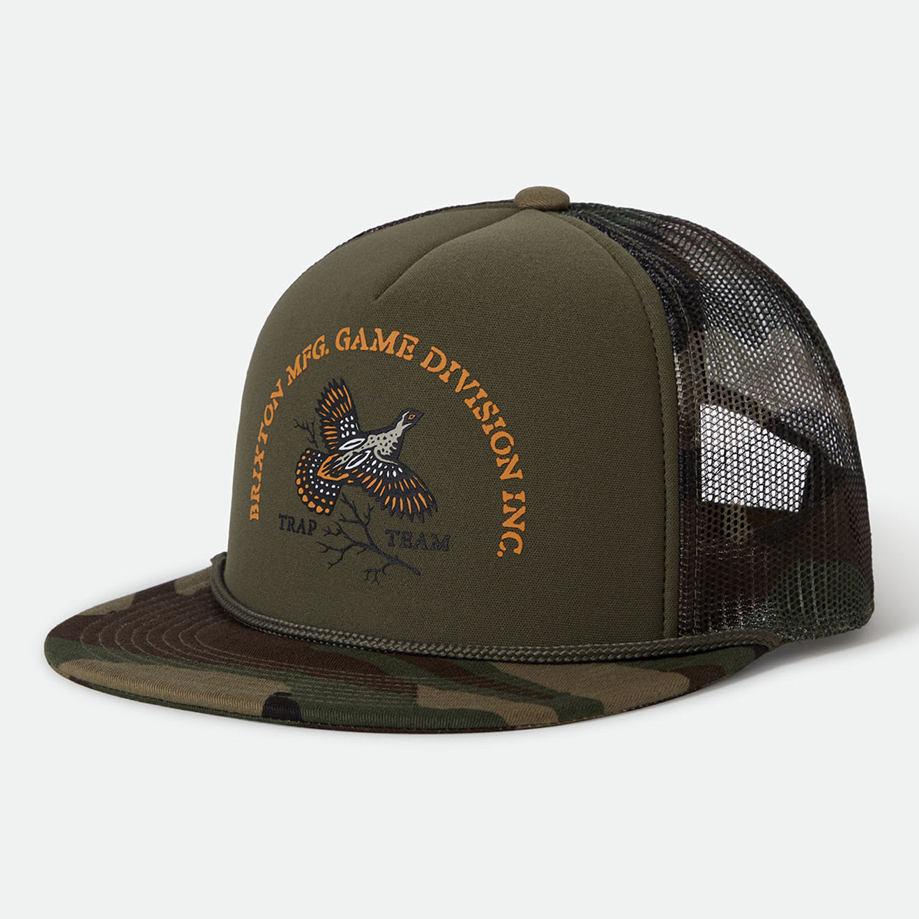GAME NP HP TRUCKER HAT - CAMO/OLIVE/CAMO
