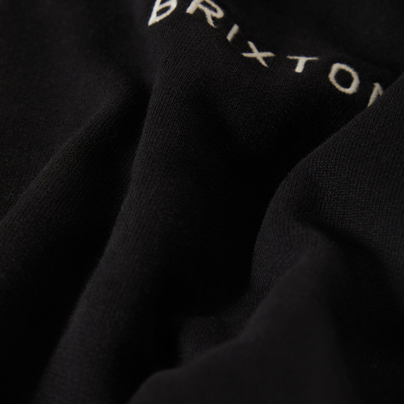 EMBROIDERED HW FZ - BLACK