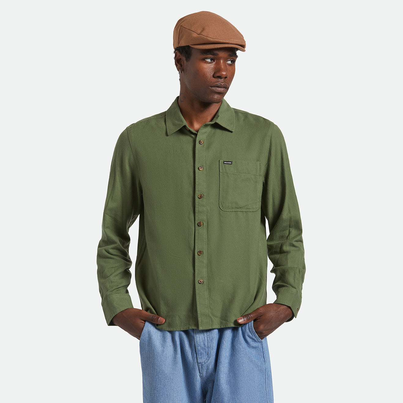 HASTING LW FLANNEL - WILD GREEN