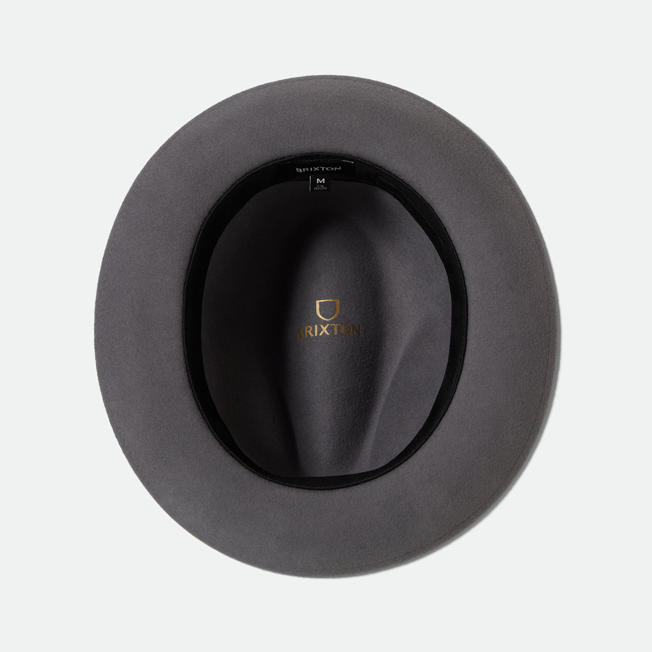 HORTON CB PACKABLE FELT FEDORA - GREY/CHARCOAL