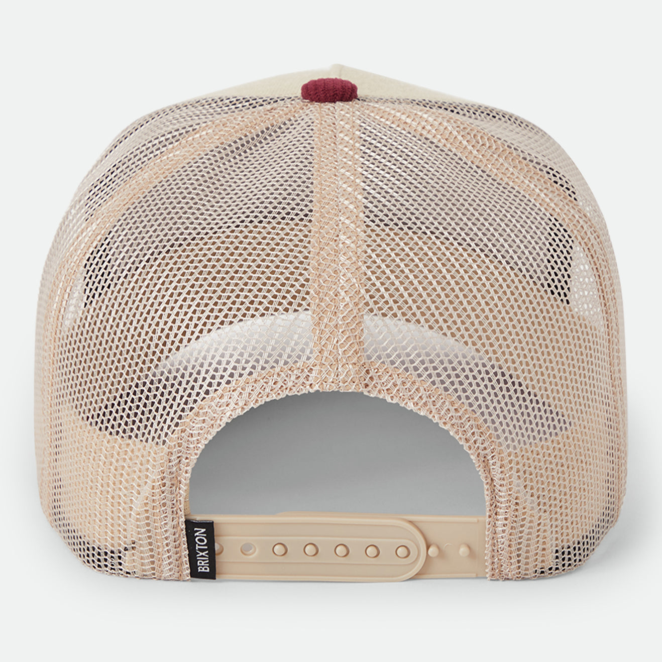 HUBAL C MP TRUCKER HAT - OATMEAL/DARK BRICK CORDUROY